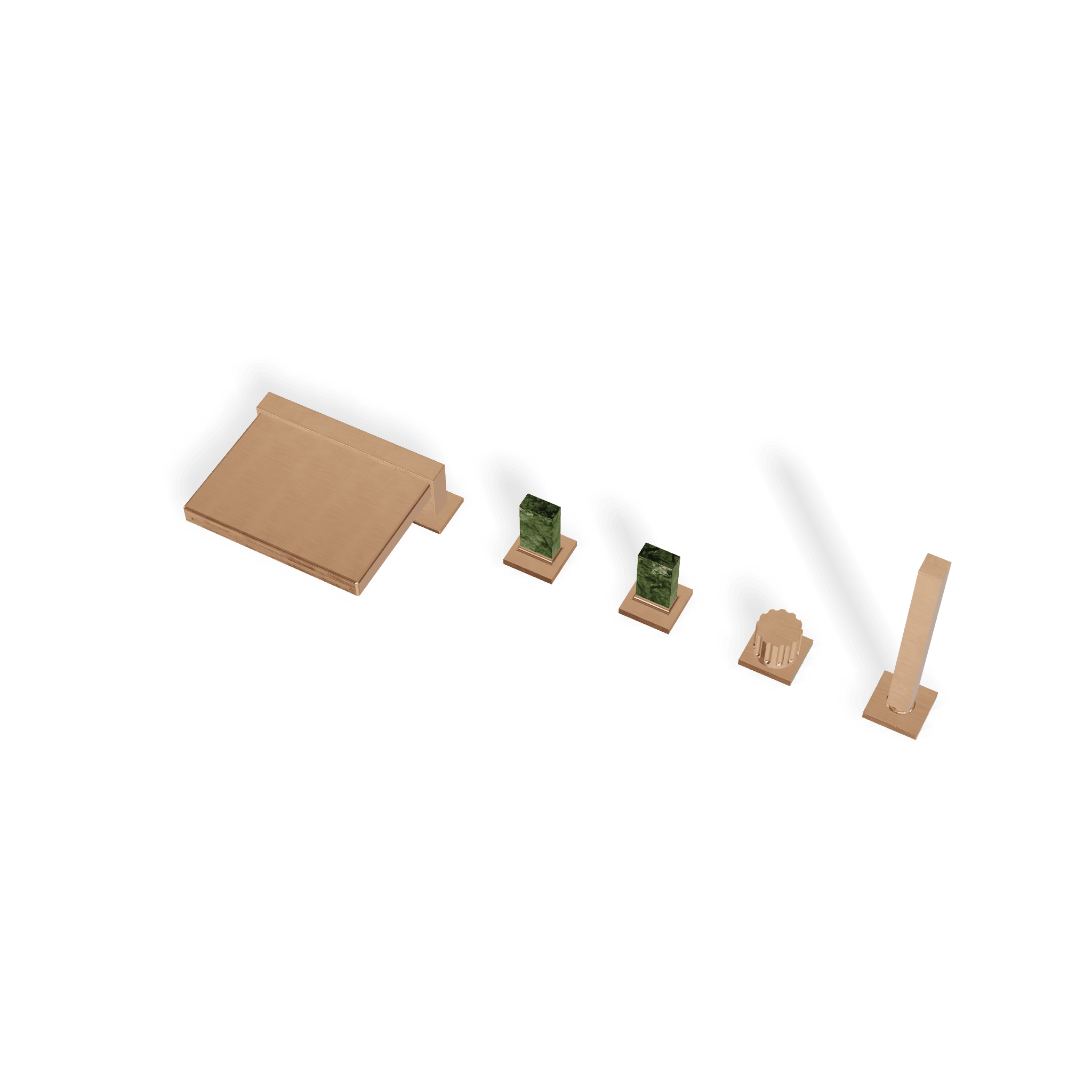 Смеситель на борт ванны на 5 отверстий Kea