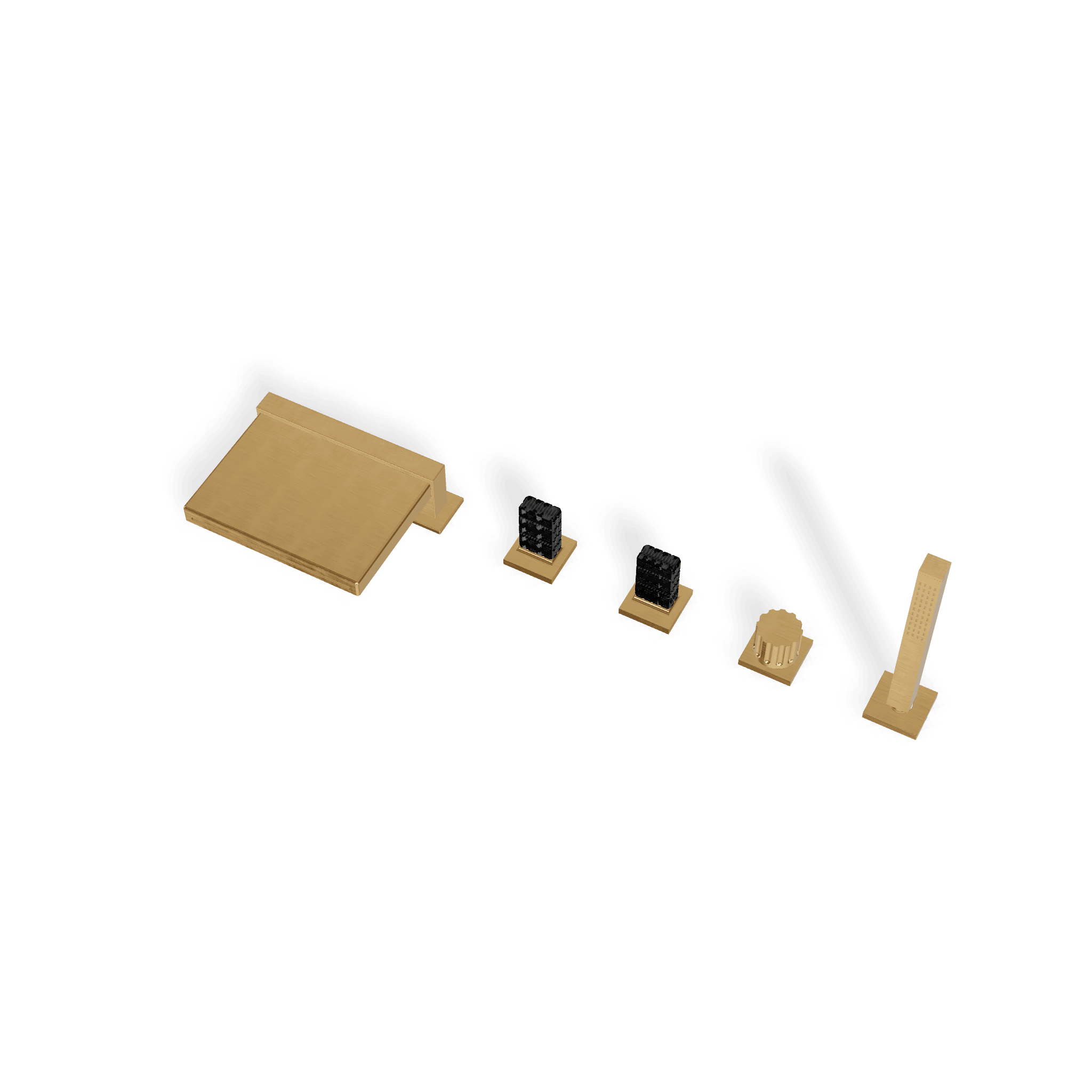 Смеситель на борт ванны на 5 отверстий Kea