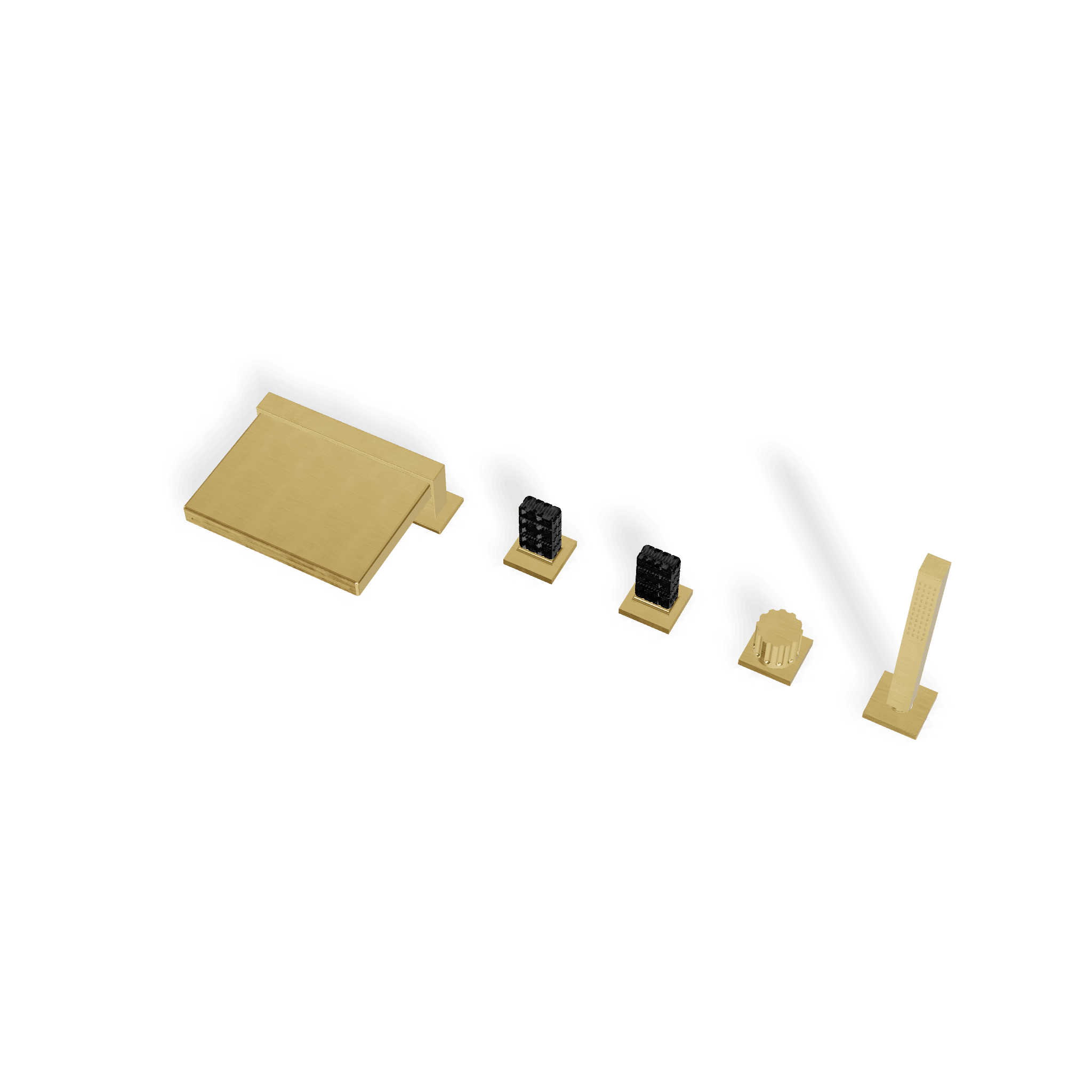 Смеситель на борт ванны на 5 отверстий Kea