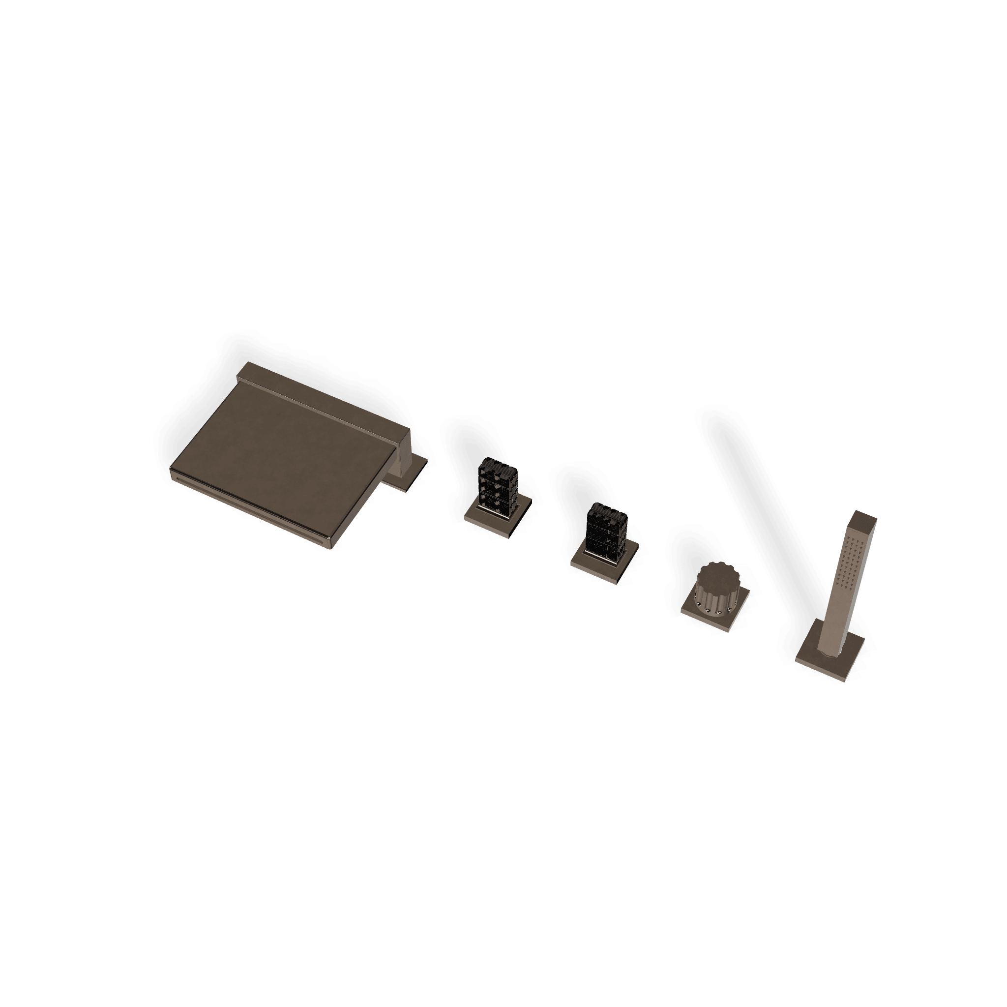 Смеситель на борт ванны на 5 отверстий Kea