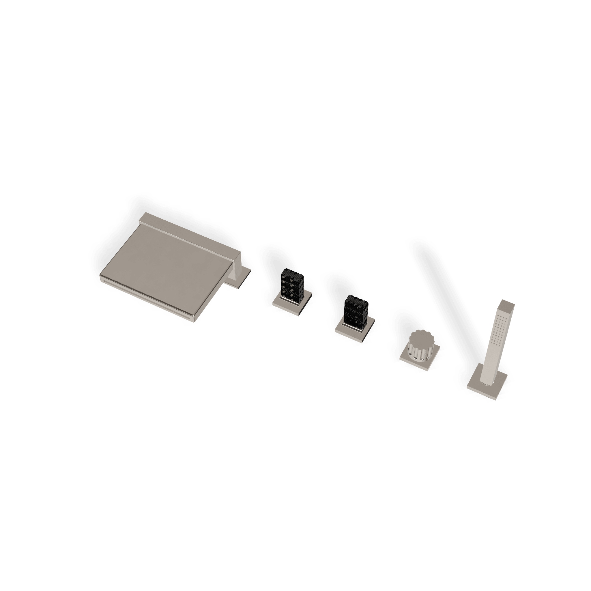 Смеситель на борт ванны на 5 отверстий Kea