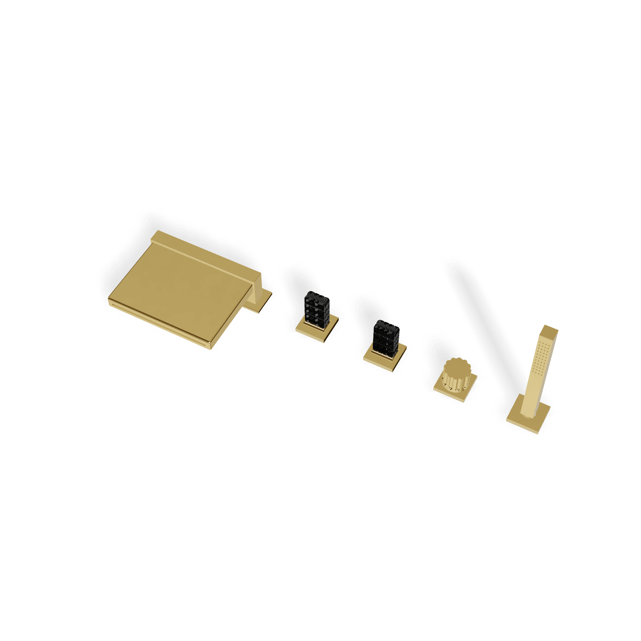 Смеситель на борт ванны на 5 отверстий Kea