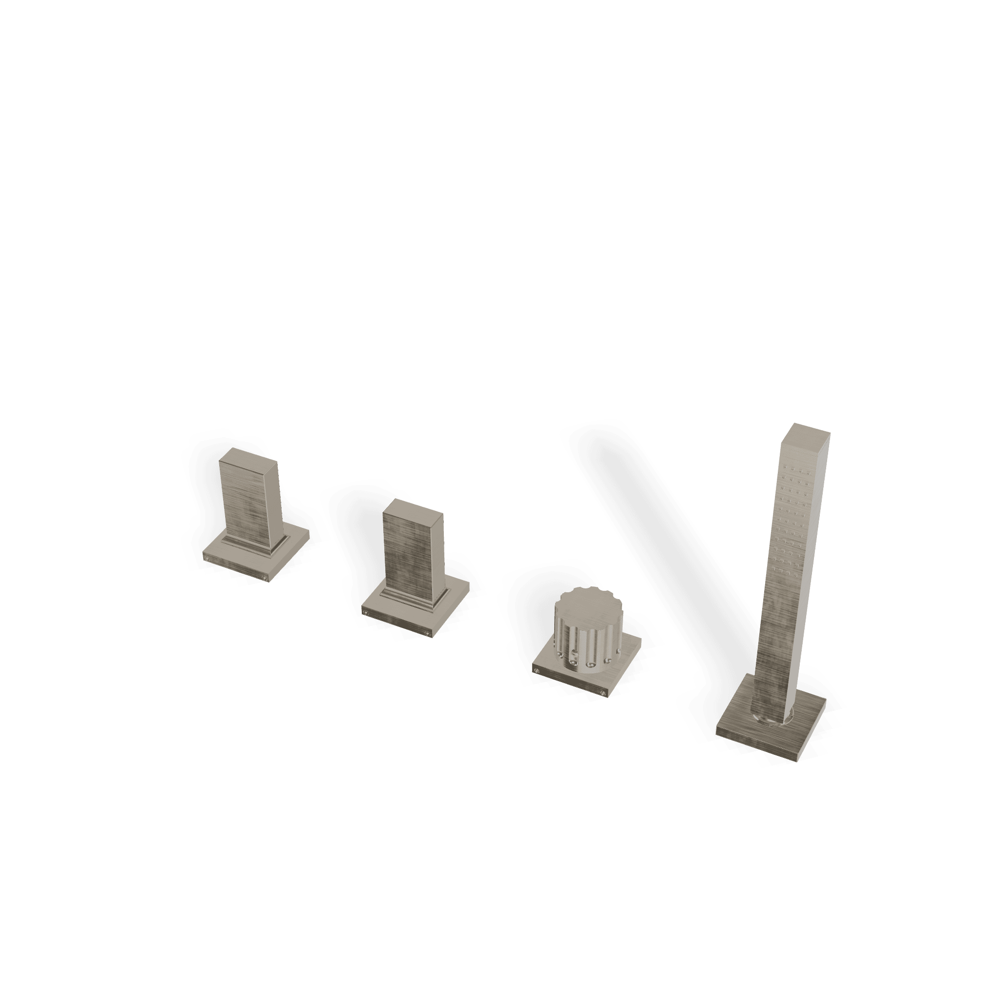 Смеситель на борт ванны без излива Кеа