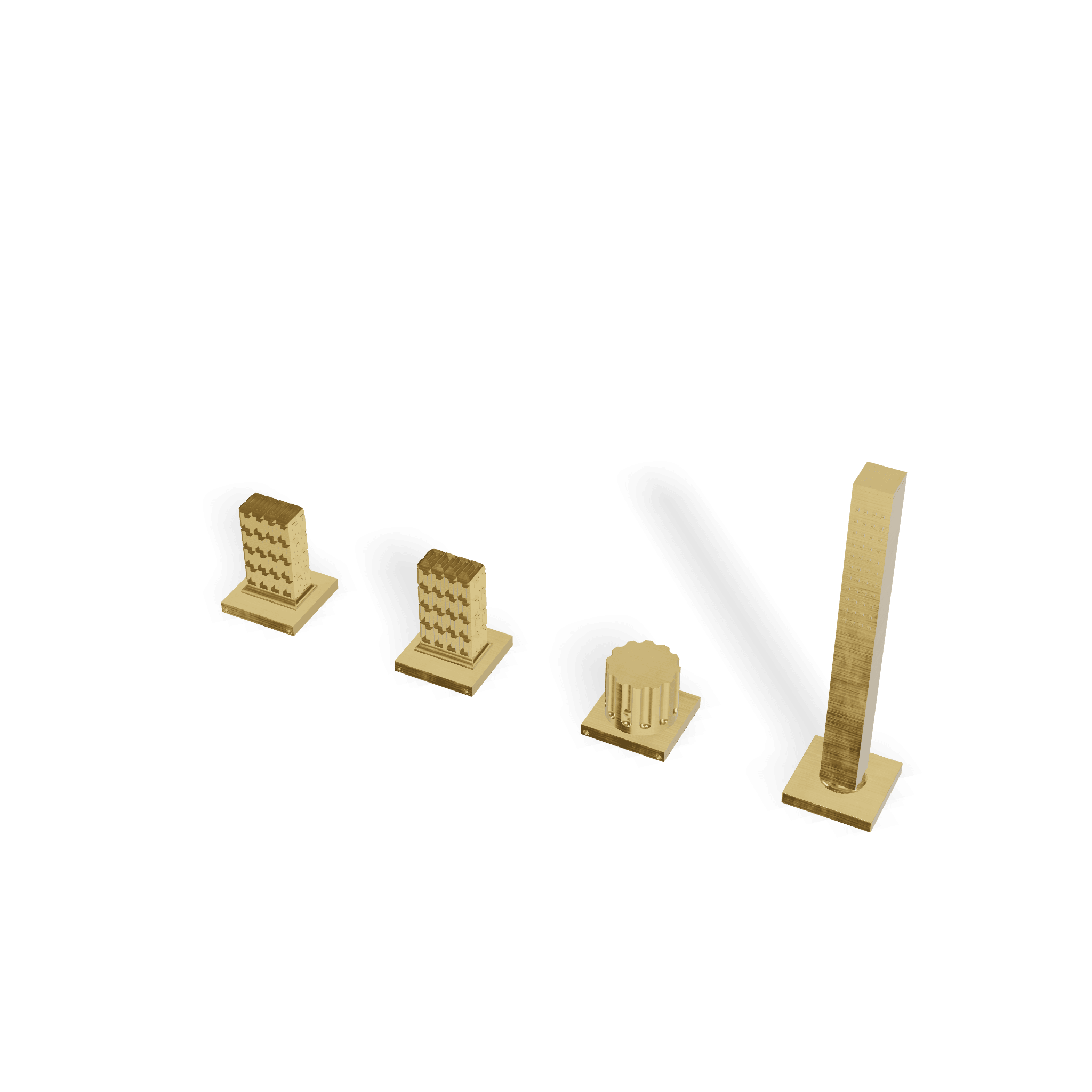 Смеситель на борт ванны без излива Кеа