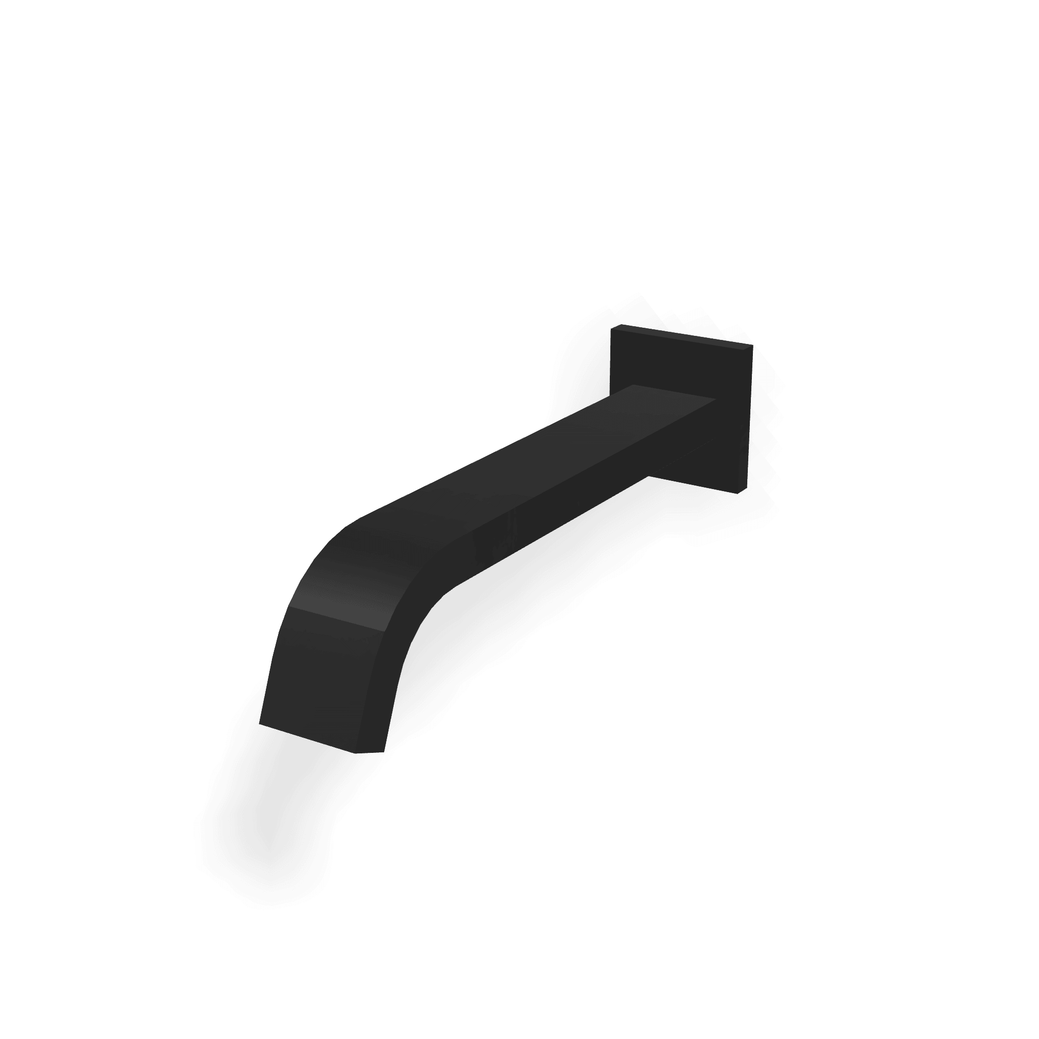 Излив для ванны настенный 223 мм Kea