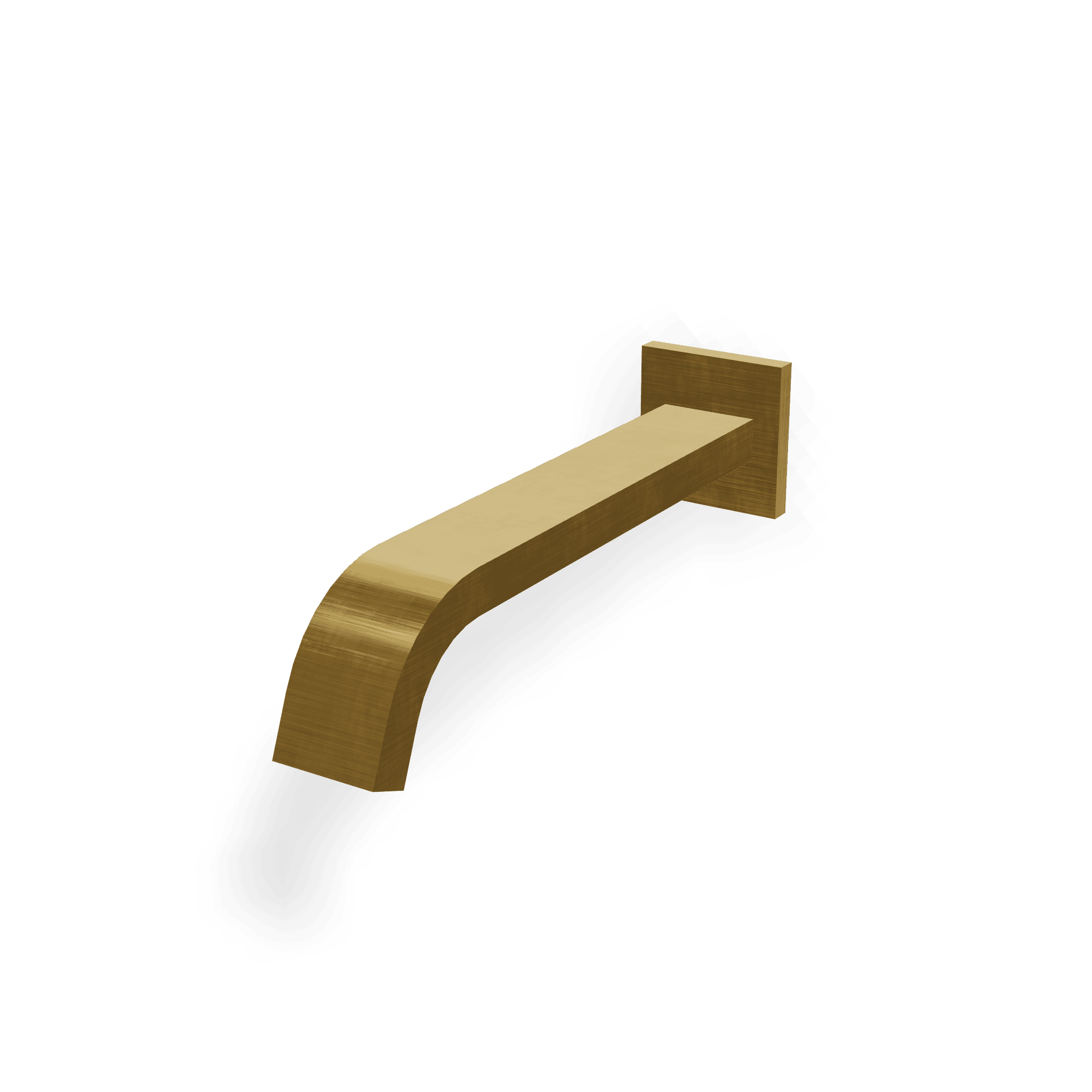 Излив для ванны настенный 223 мм Kea