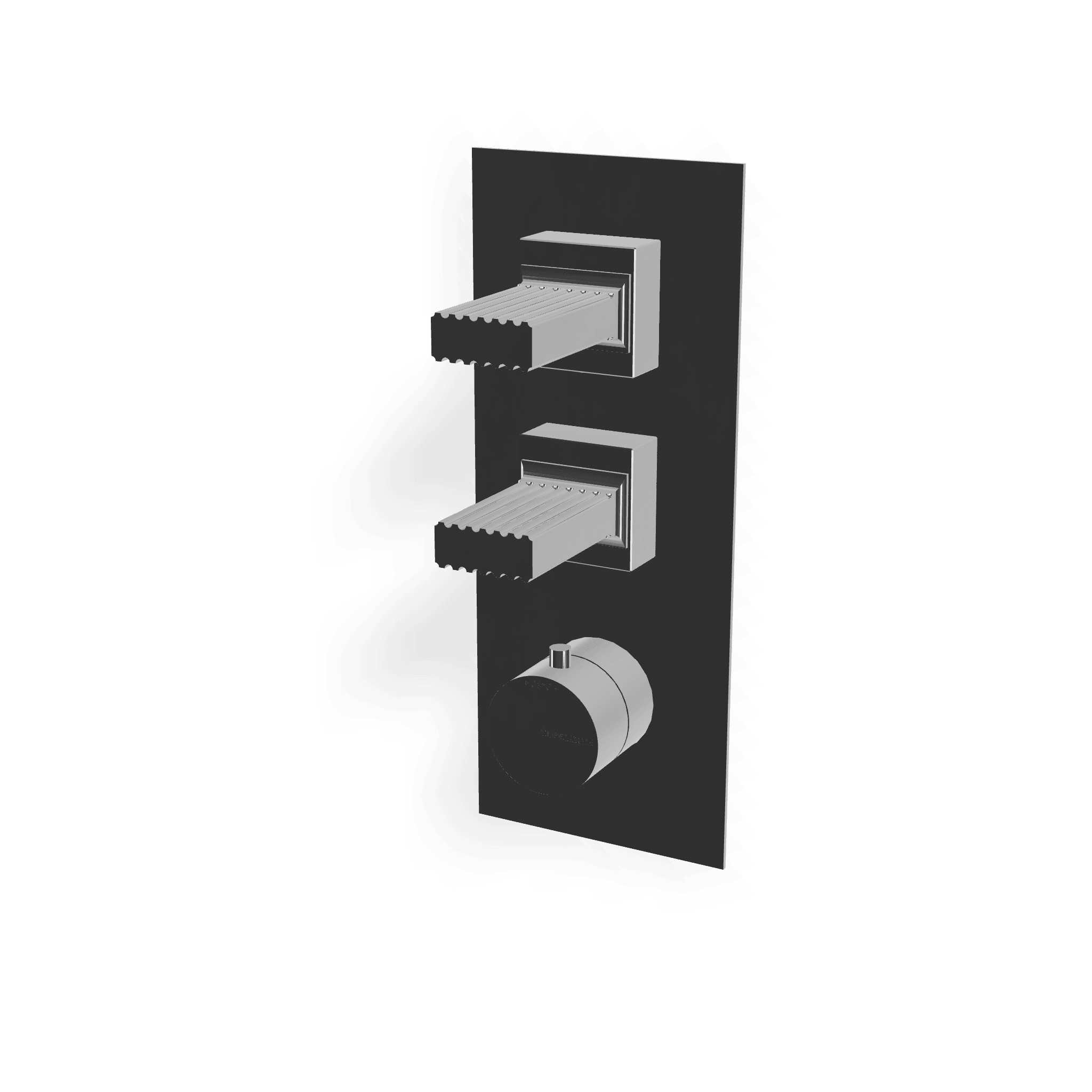 Внешняя часть термостатического смесителя для душа на 2 потребителя Kea