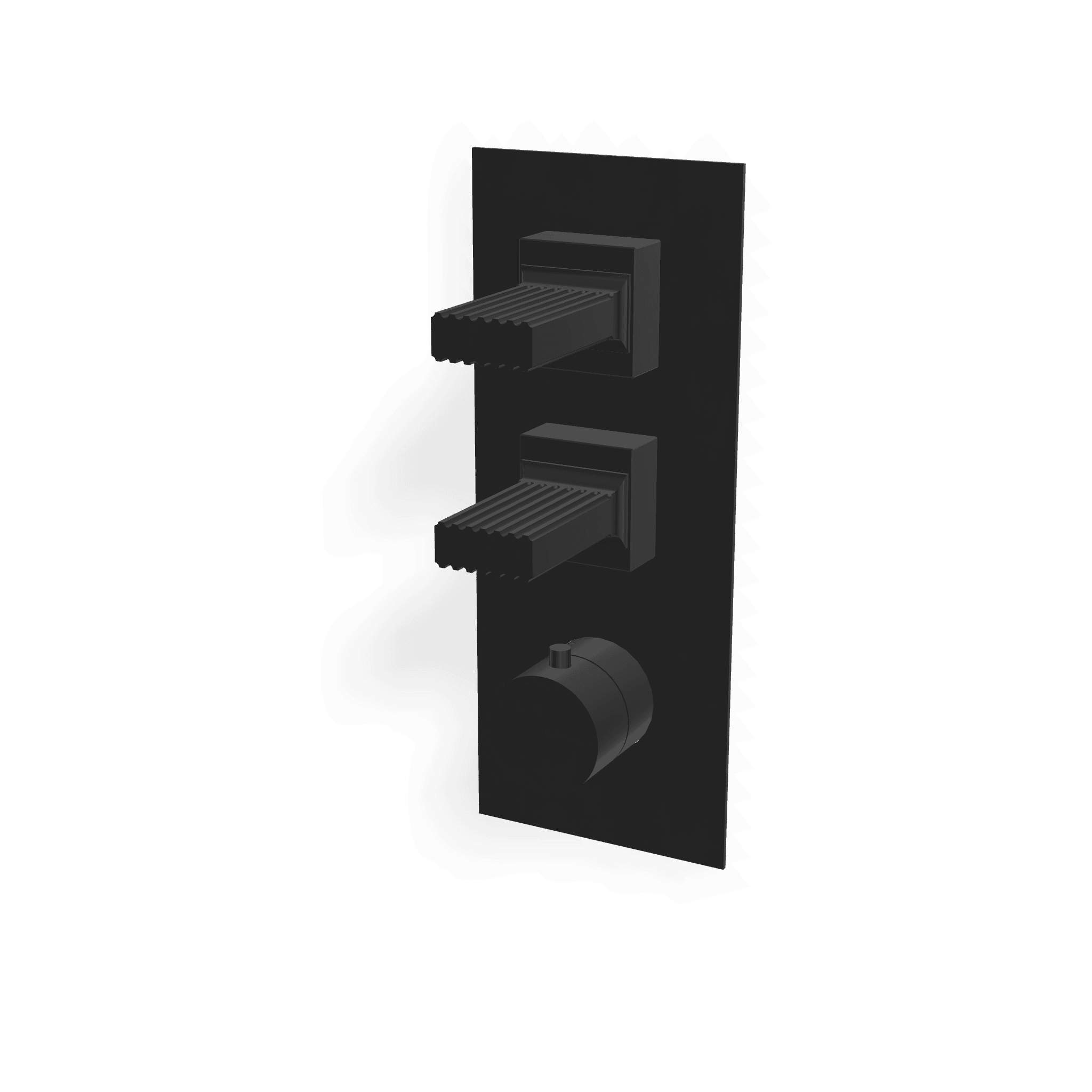 Внешняя часть термостатического смесителя для душа на 2 потребителя Kea