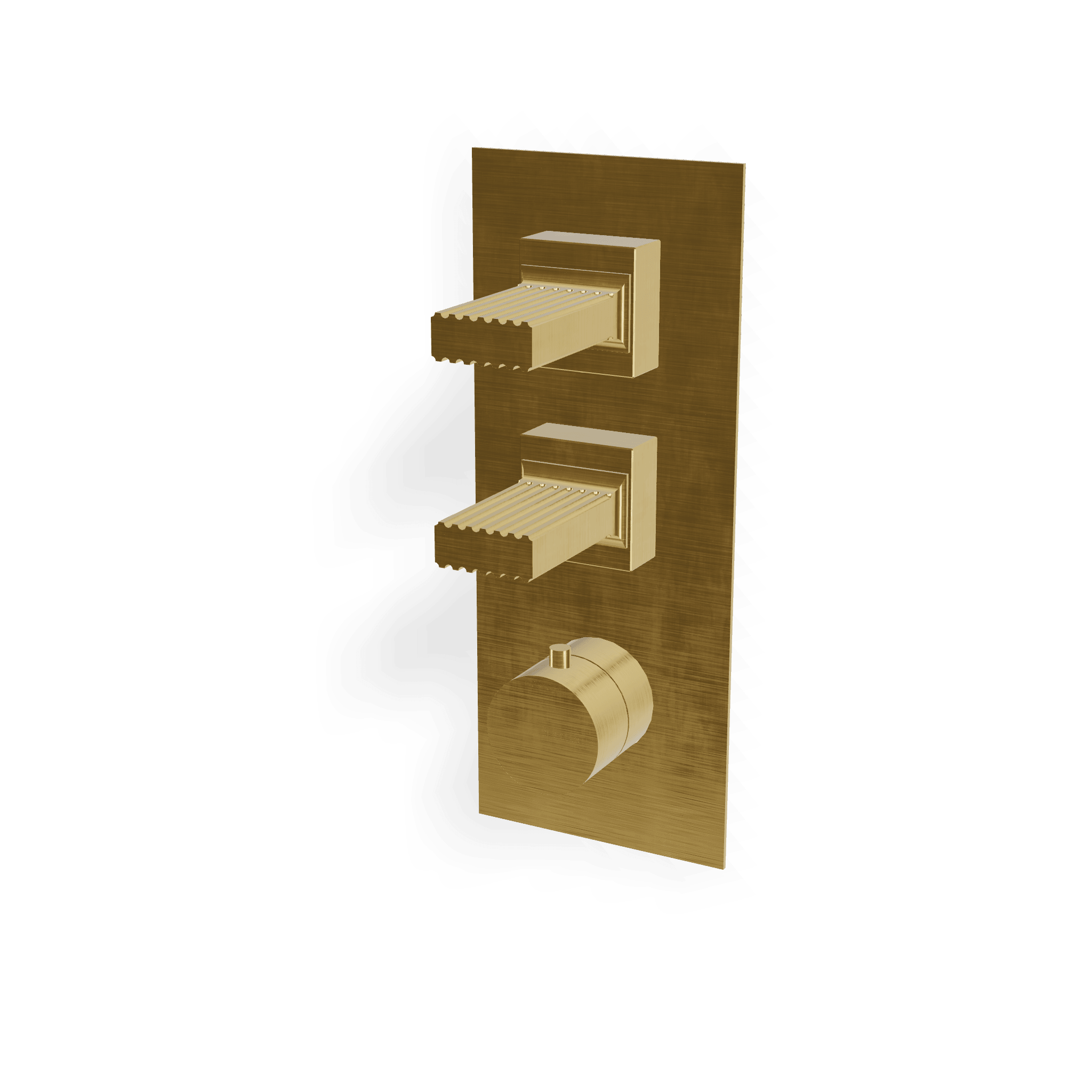 Внешняя часть термостатического смесителя для душа на 2 потребителя Kea
