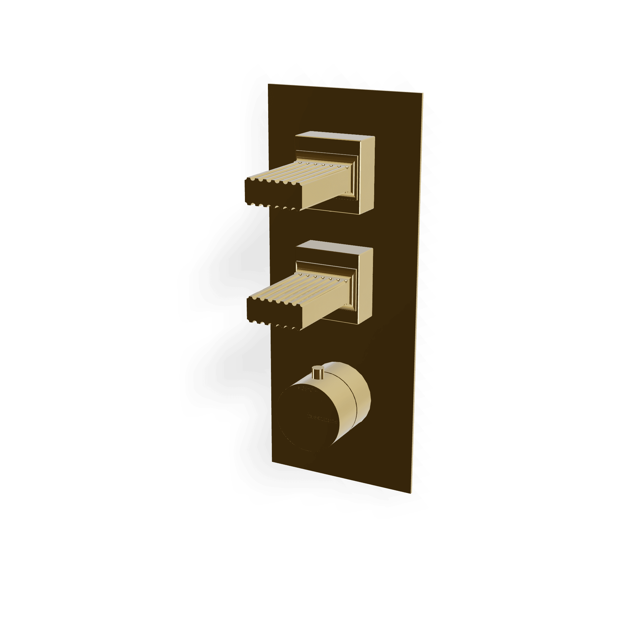 Внешняя часть термостатического смесителя для душа на 2 потребителя Kea
