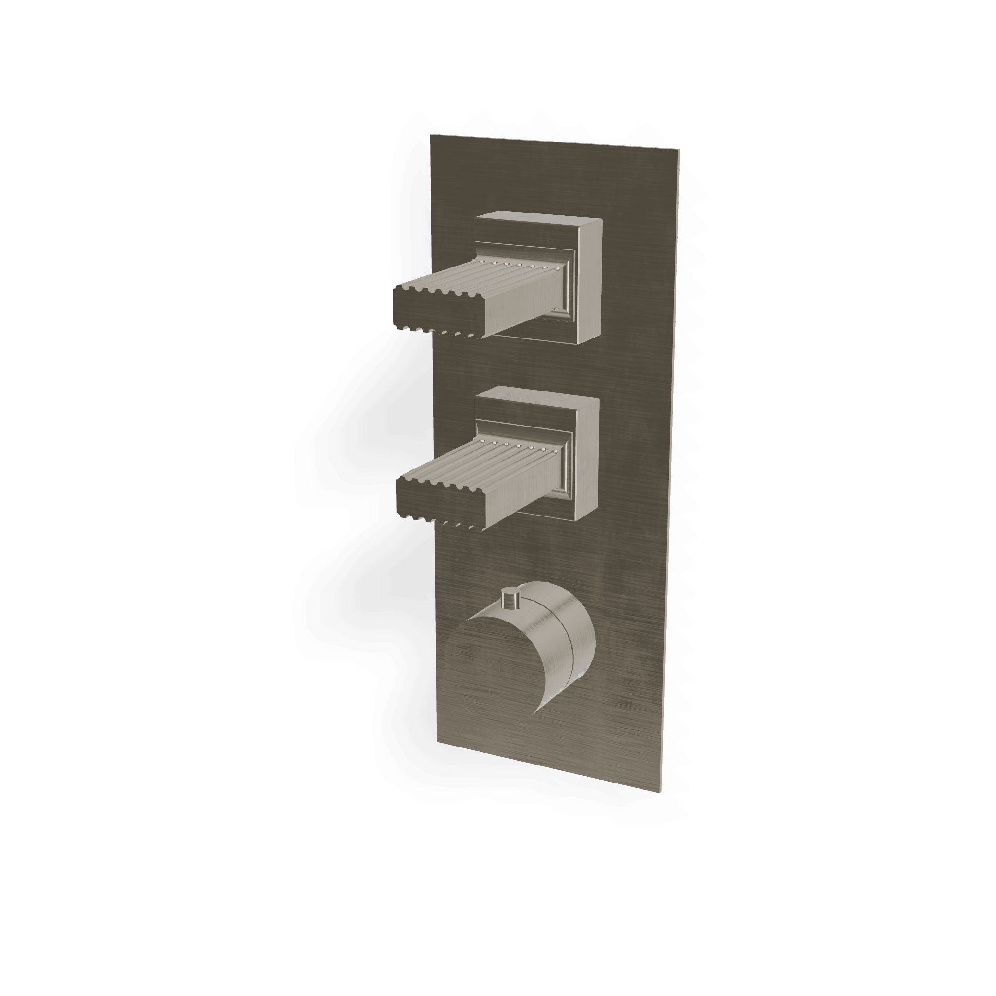 Внешняя часть термостатического смесителя для душа на 2 потребителя Kea