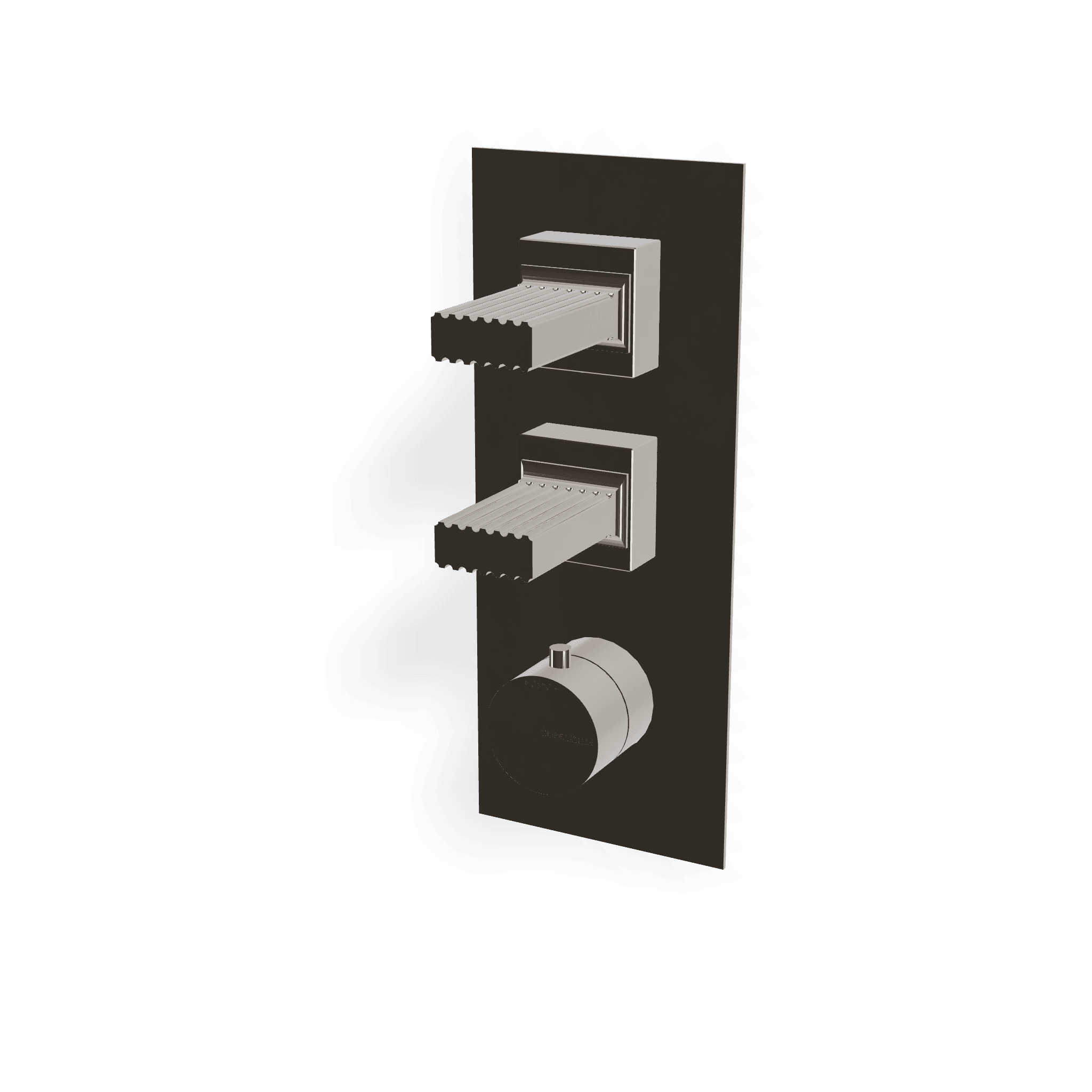 Внешняя часть термостатического смесителя для душа на 2 потребителя Kea