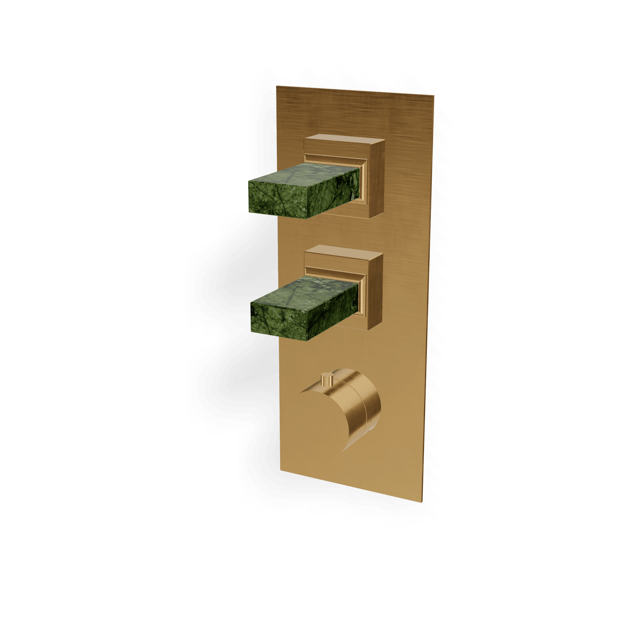 Внешняя часть термостатического смесителя для душа на 2 потребителя Kea