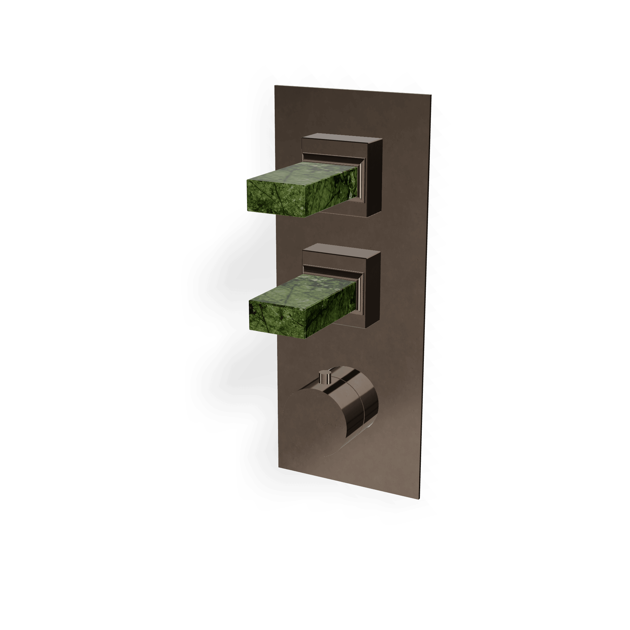 Внешняя часть термостатического смесителя для душа на 2 потребителя Kea