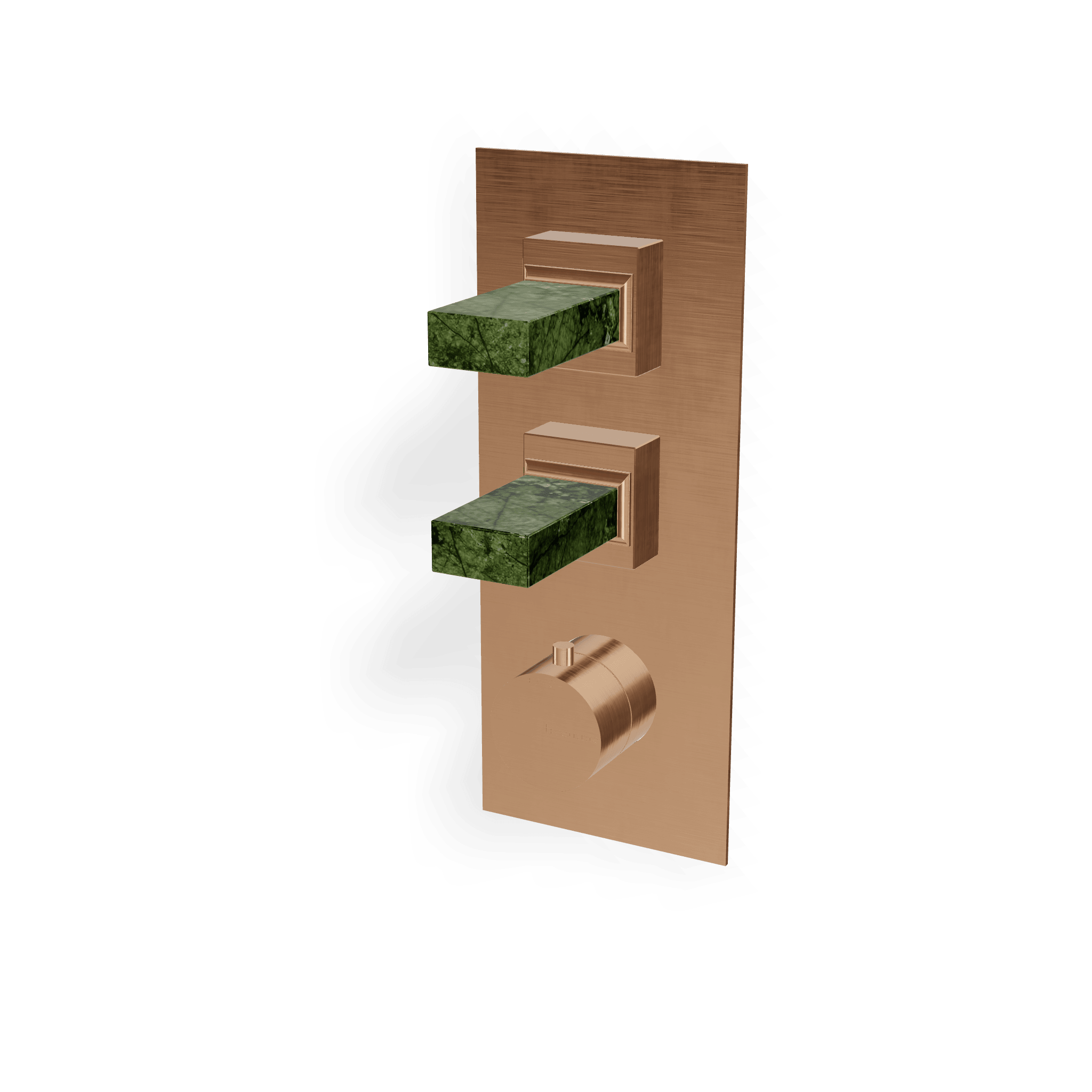 Внешняя часть термостатического смесителя для душа на 2 потребителя Kea