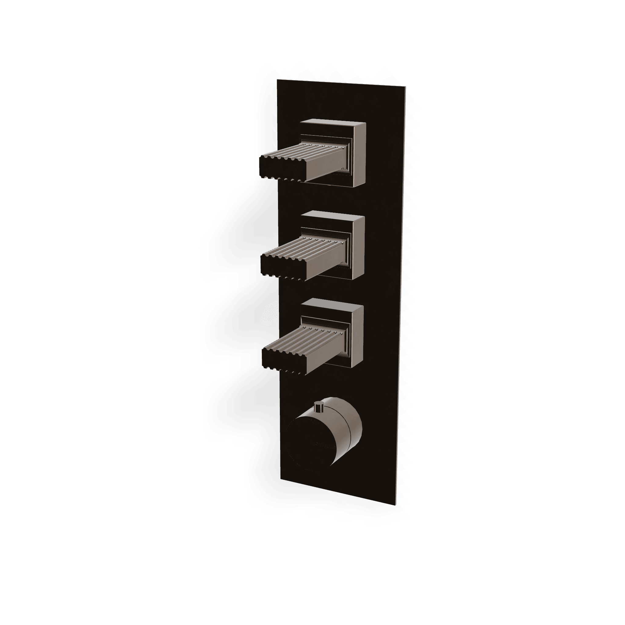 Внешняя часть термостатического смесителя для душа на 3 потребителя Kea