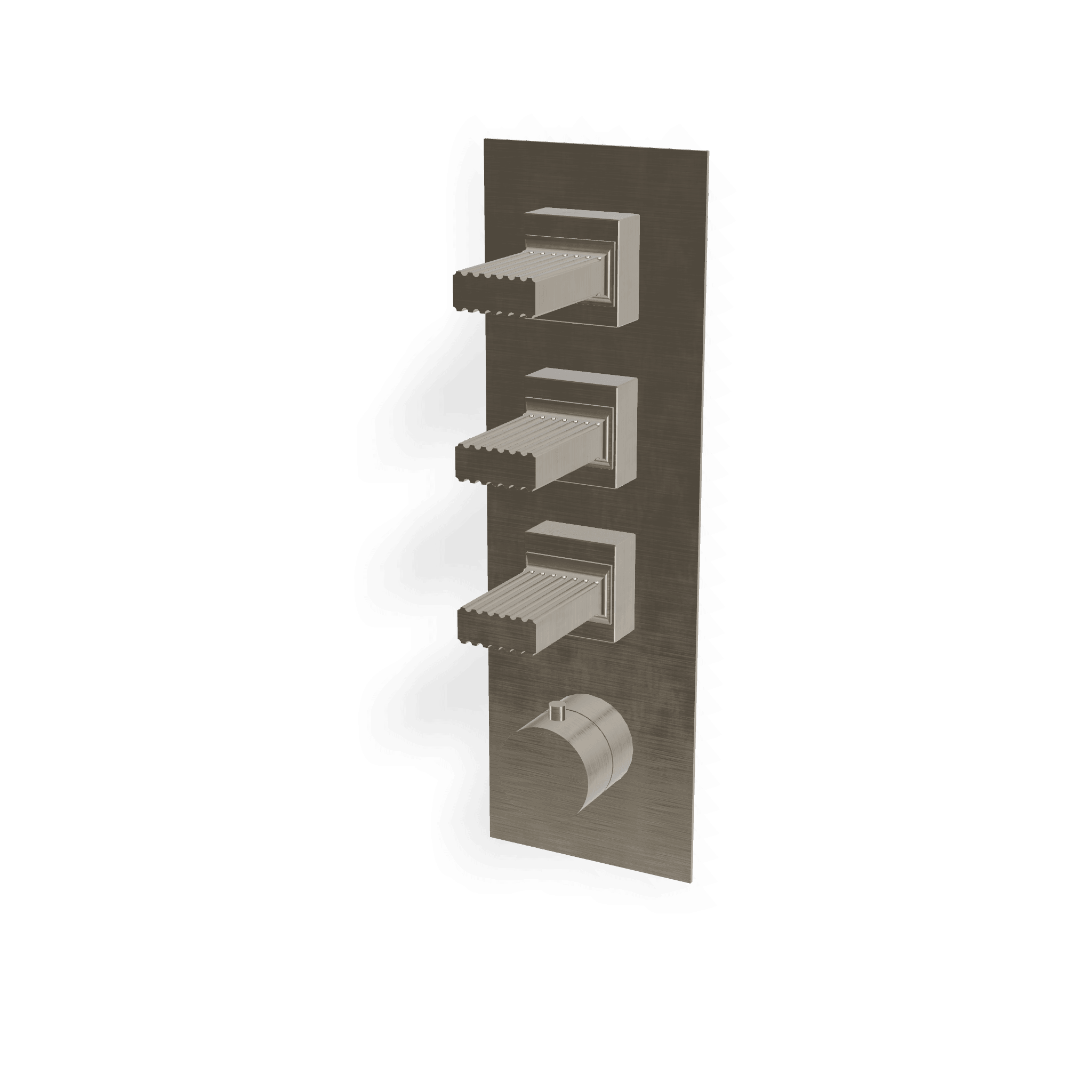 Внешняя часть термостатического смесителя для душа на 3 потребителя Kea