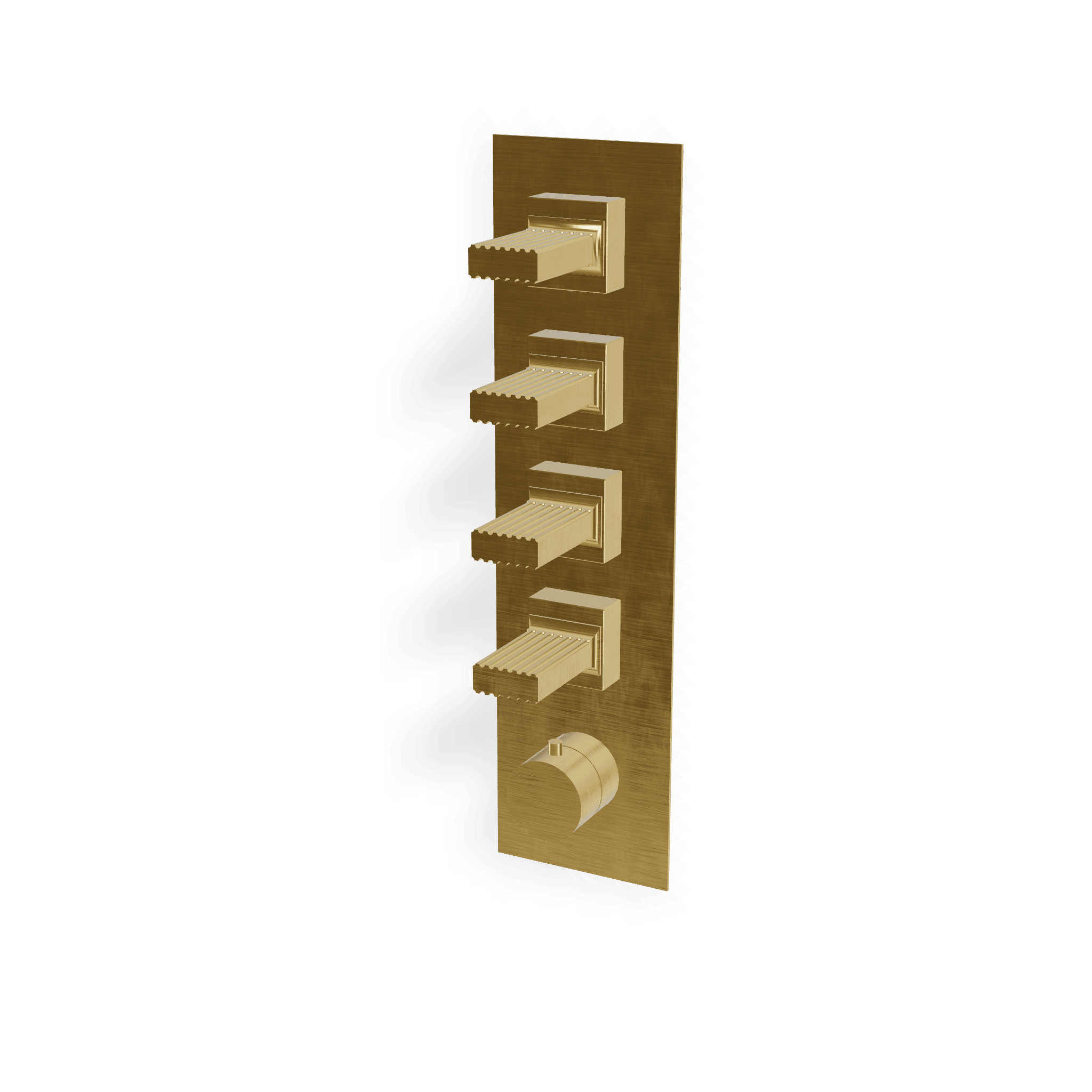 Внешняя часть термостатического смесителя для душа на 4 потребителя Kea