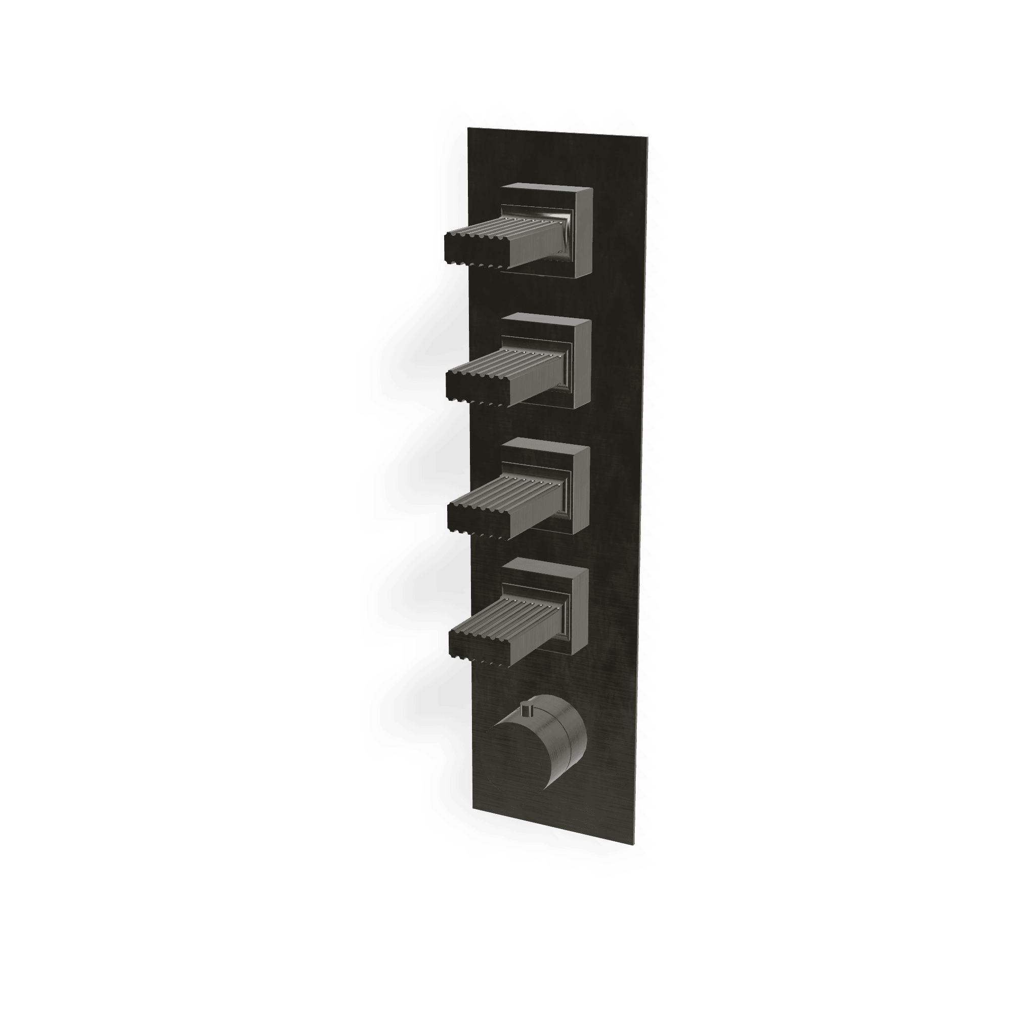 Внешняя часть термостатического смесителя для душа на 4 потребителя Kea