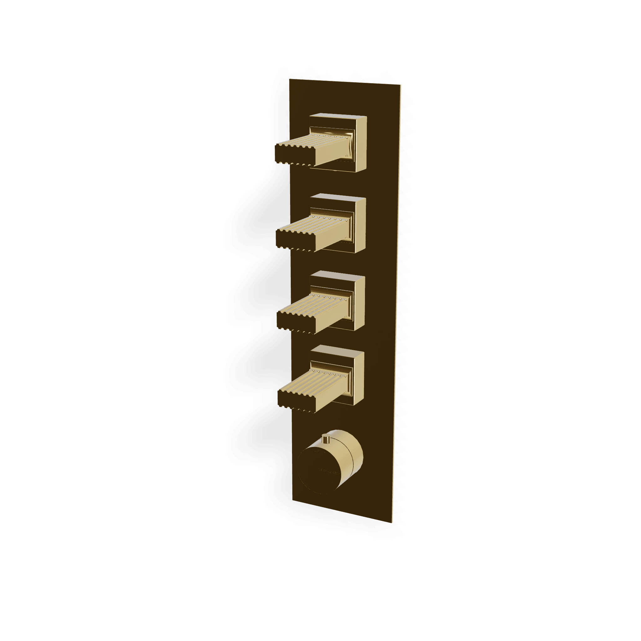 Внешняя часть термостатического смесителя для душа на 4 потребителя Kea