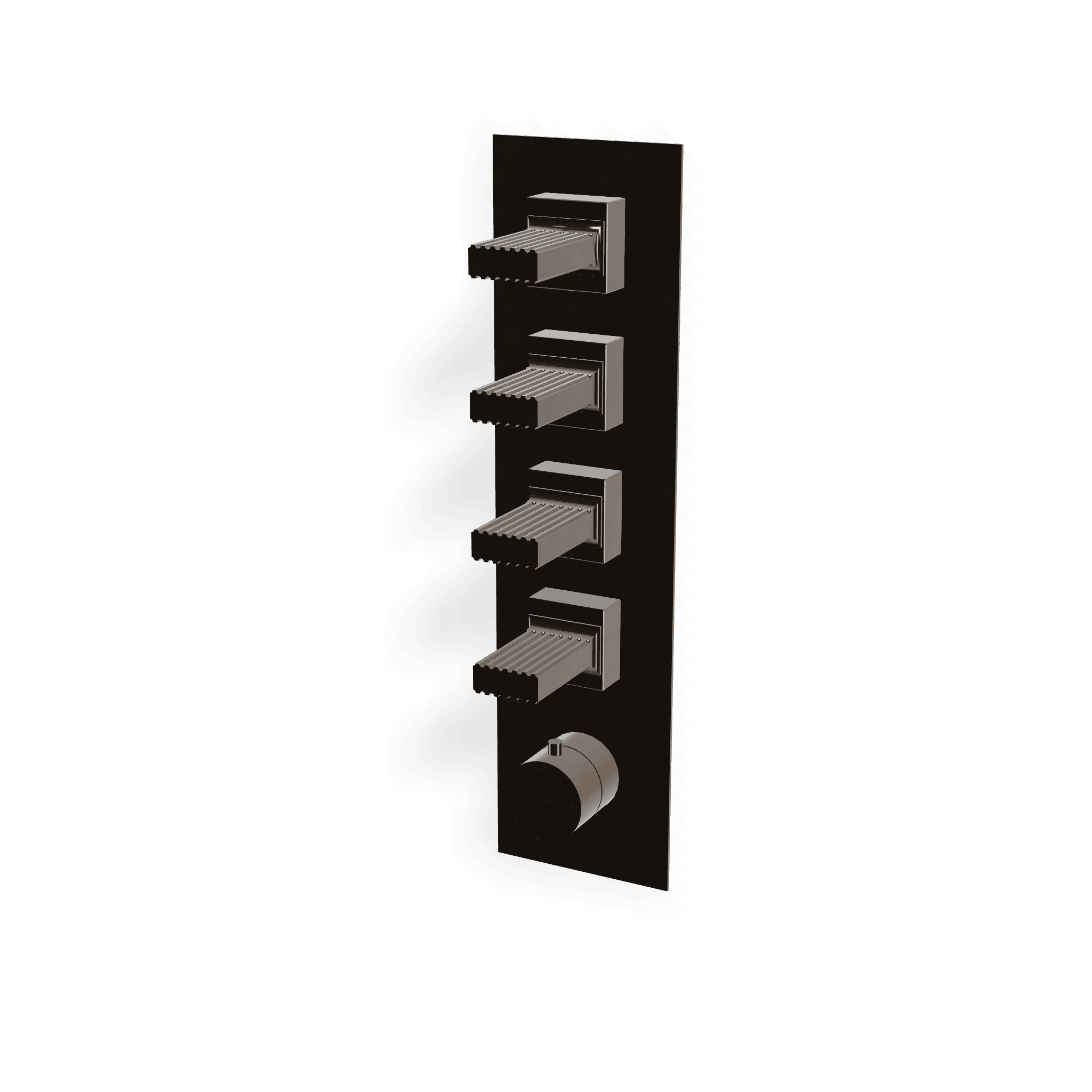 Внешняя часть термостатического смесителя для душа на 4 потребителя Kea