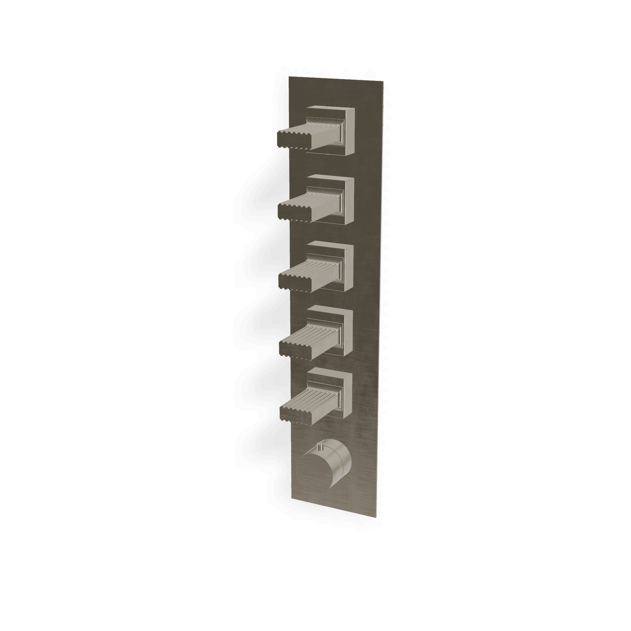 Внешняя часть термостатического смесителя для душа на 5 потребителей Kea