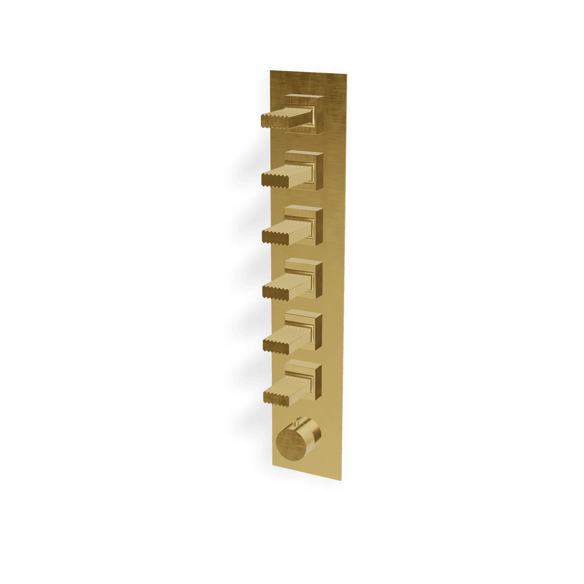 Внешняя часть термостатического смесителя для душа на 6 потребителей Kea