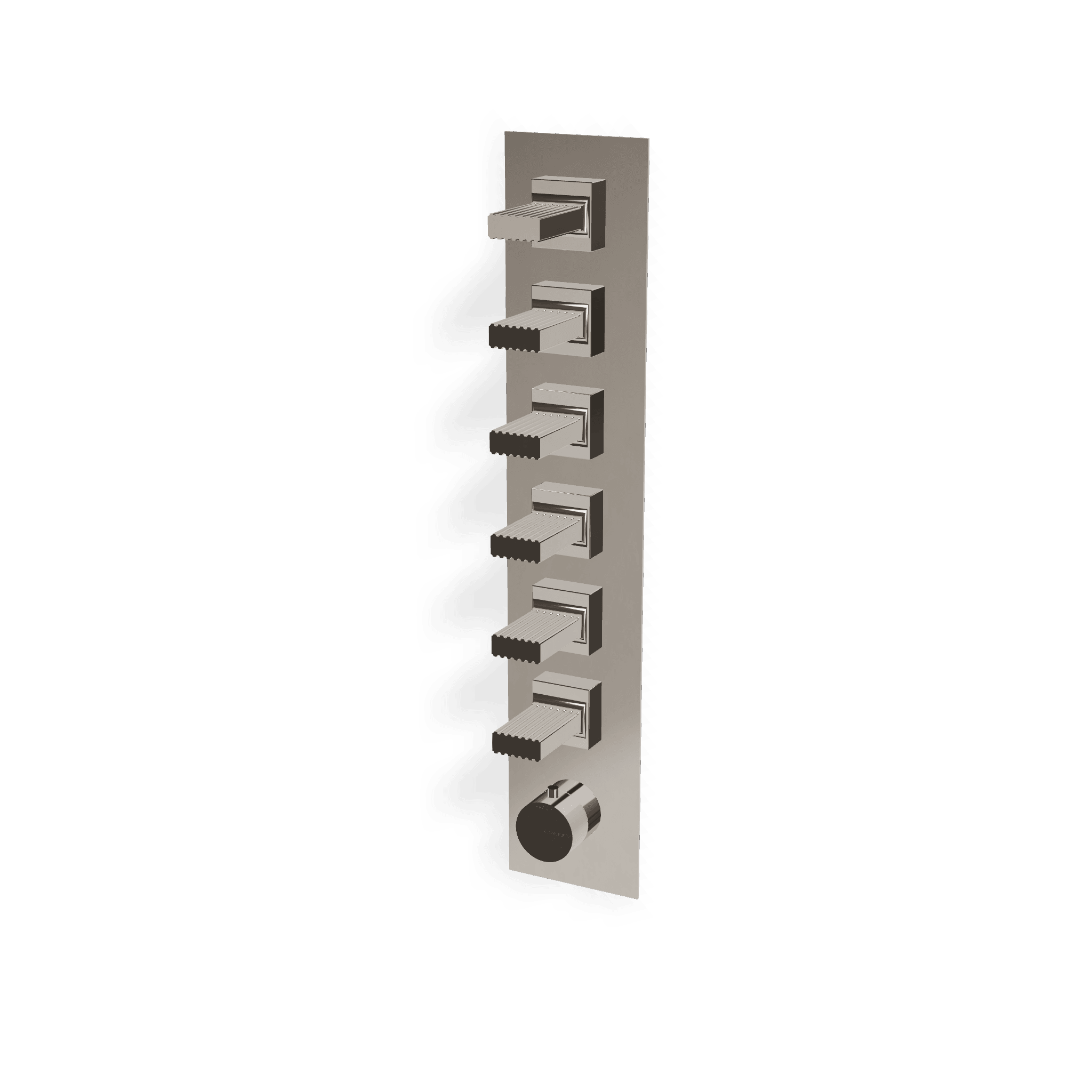 Внешняя часть термостатического смесителя для душа на 6 потребителей Kea