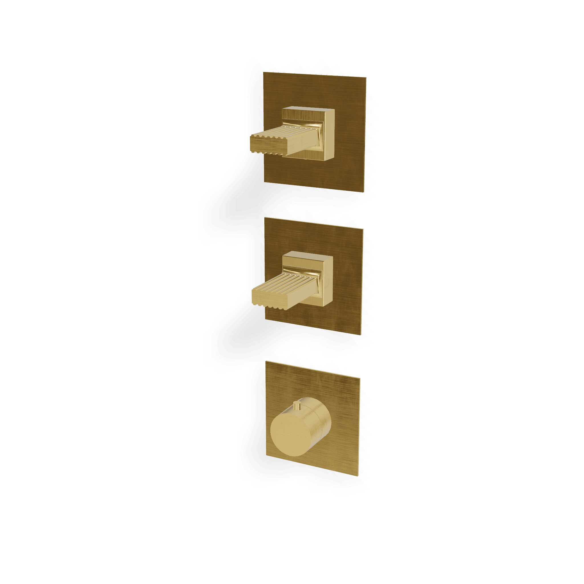 Внешняя часть термостатического смесителя для душа на 2 потребителя Kea