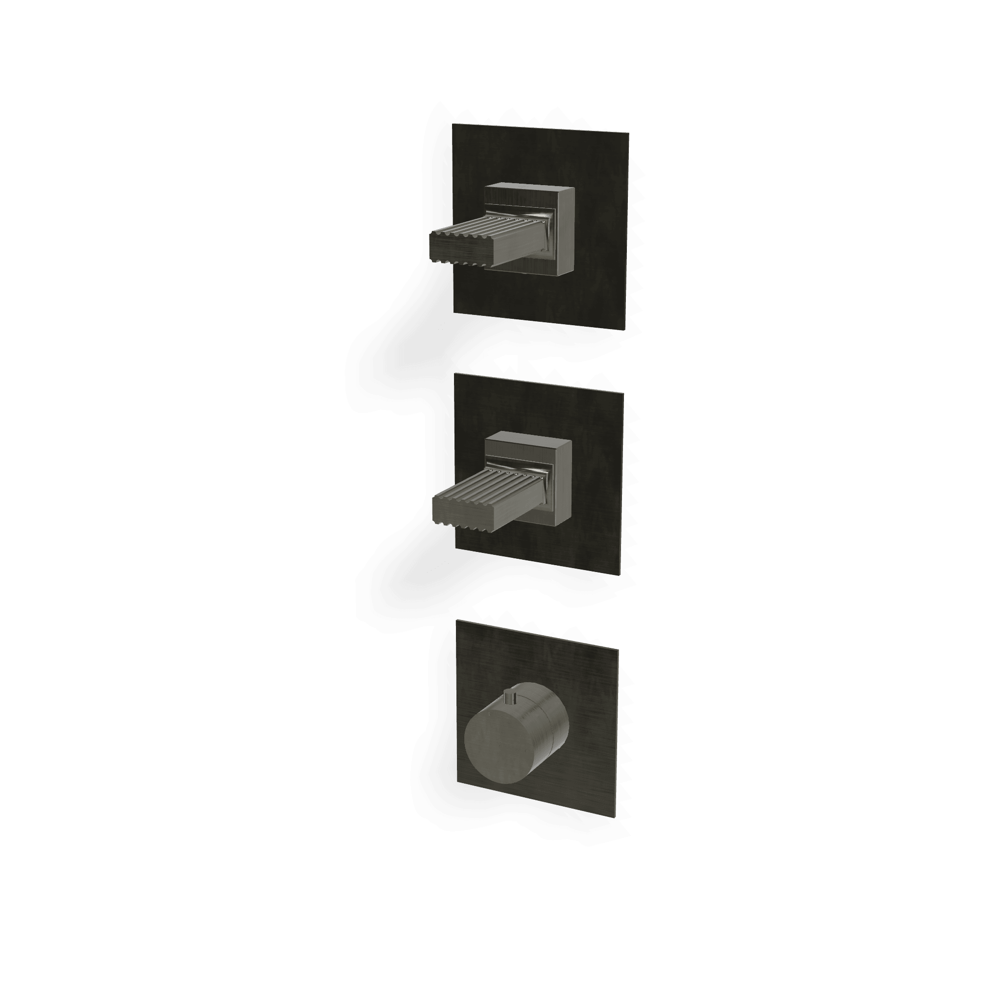 Внешняя часть термостатического смесителя для душа на 2 потребителя Kea