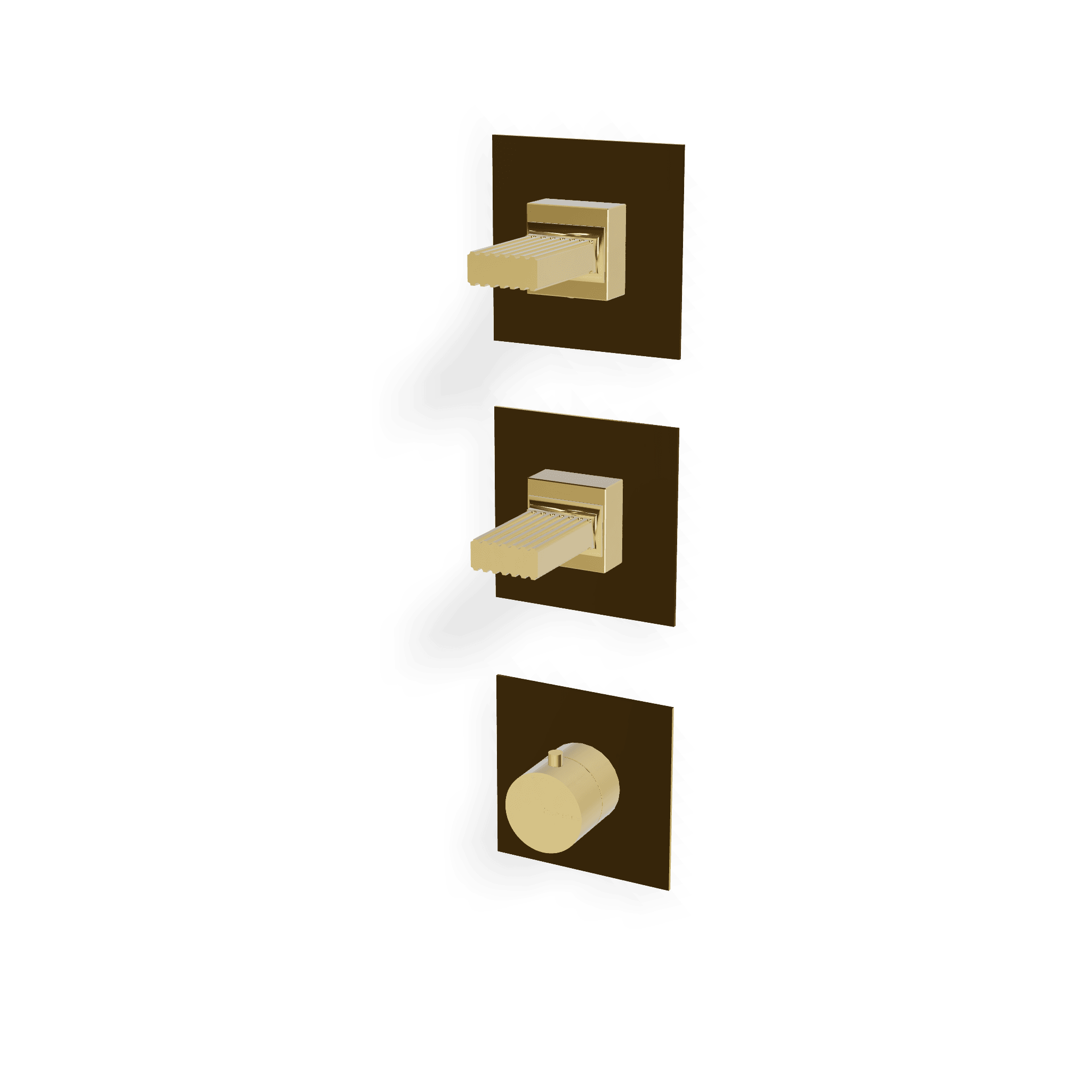 Внешняя часть термостатического смесителя для душа на 2 потребителя Kea