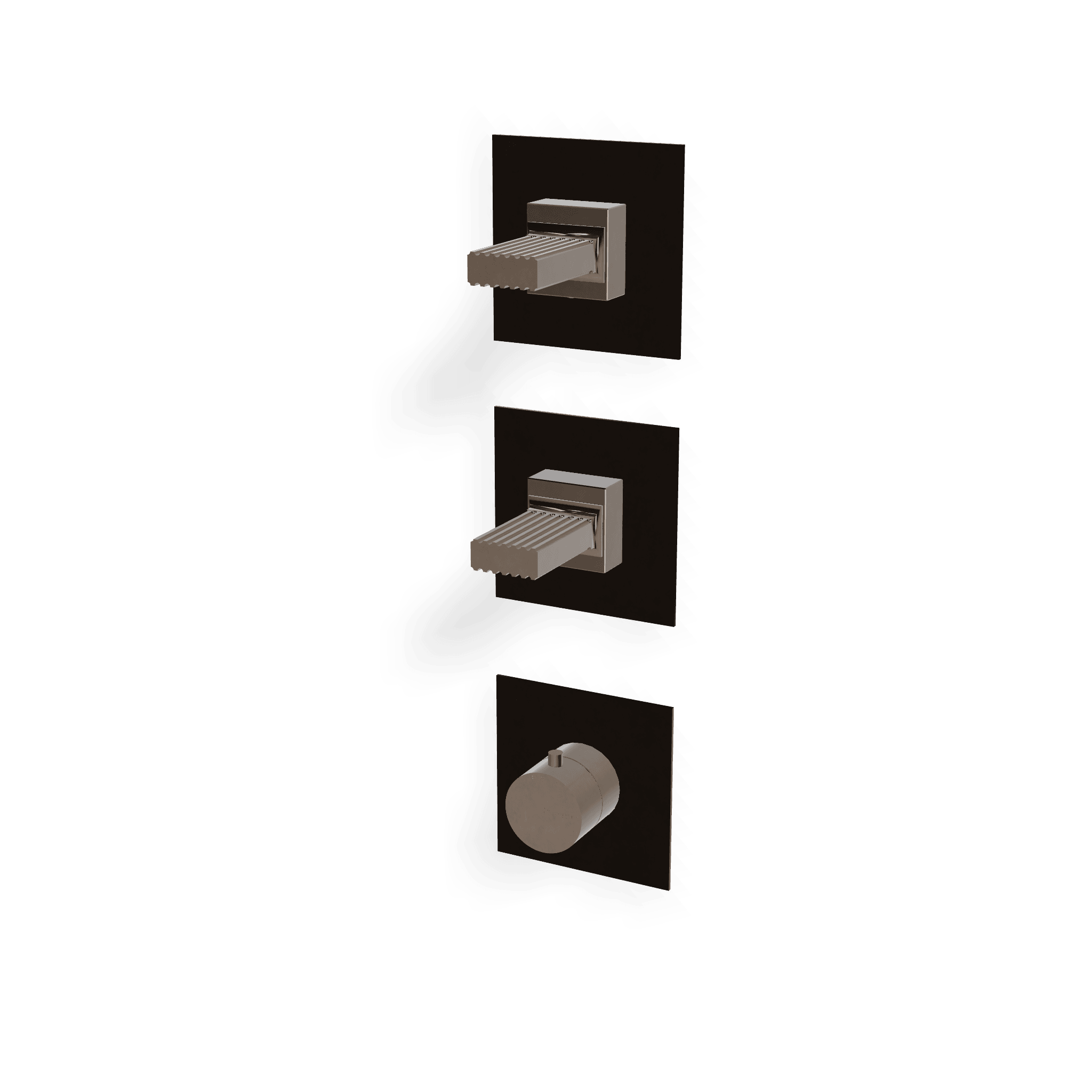 Внешняя часть термостатического смесителя для душа на 2 потребителя Kea