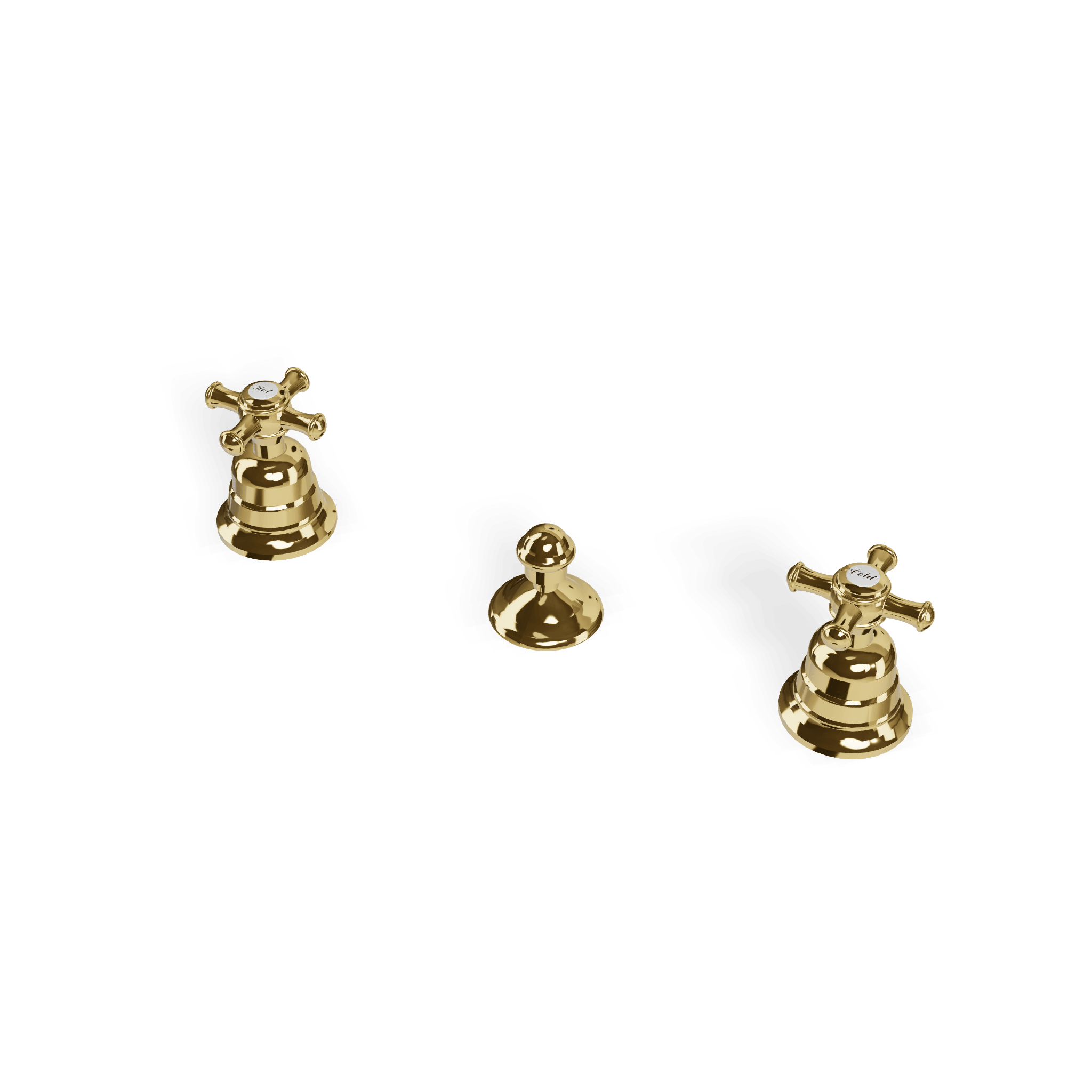 Смеситель для биде без излива на 3 отверстия Old Italy