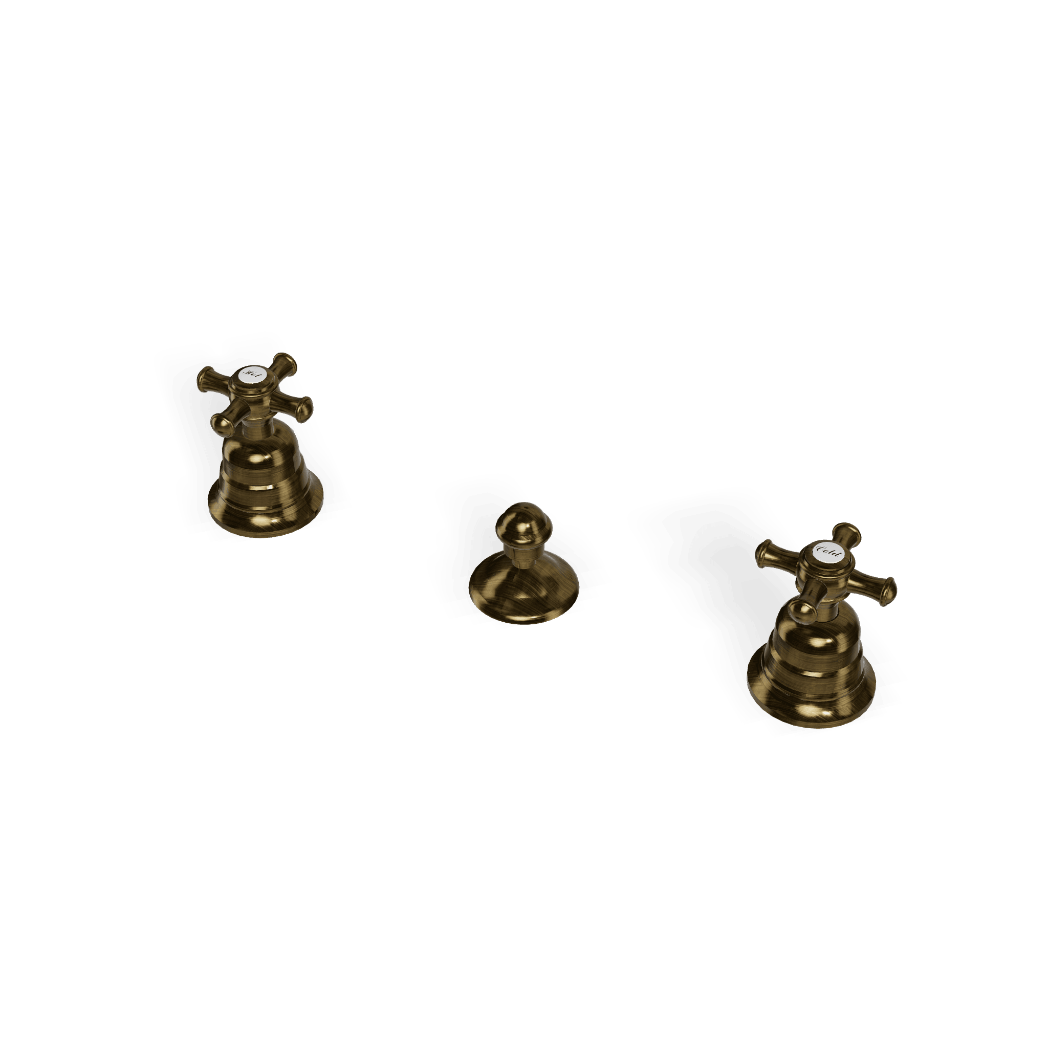 Смеситель для биде без излива на 3 отверстия Old Italy