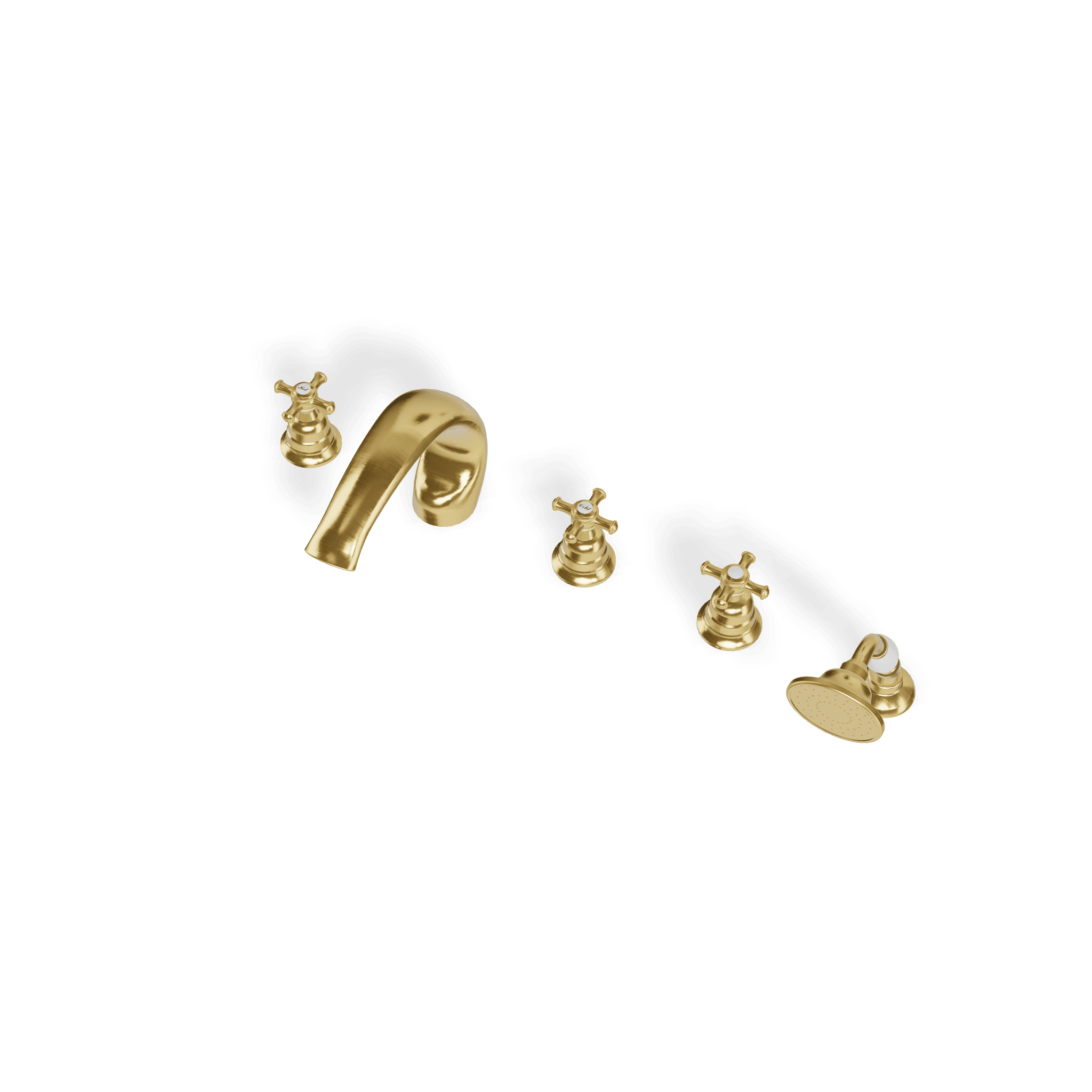 Смеситель на борт ванны на 5 отверстий Old Italy