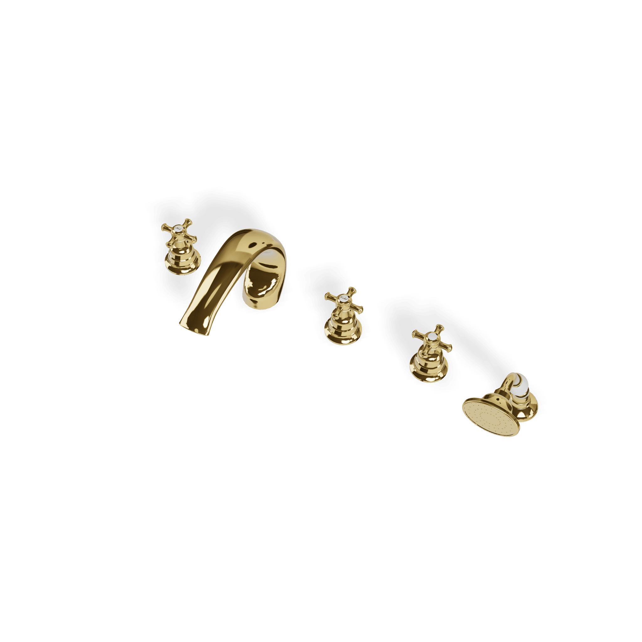 Смеситель на борт ванны на 5 отверстий Old Italy