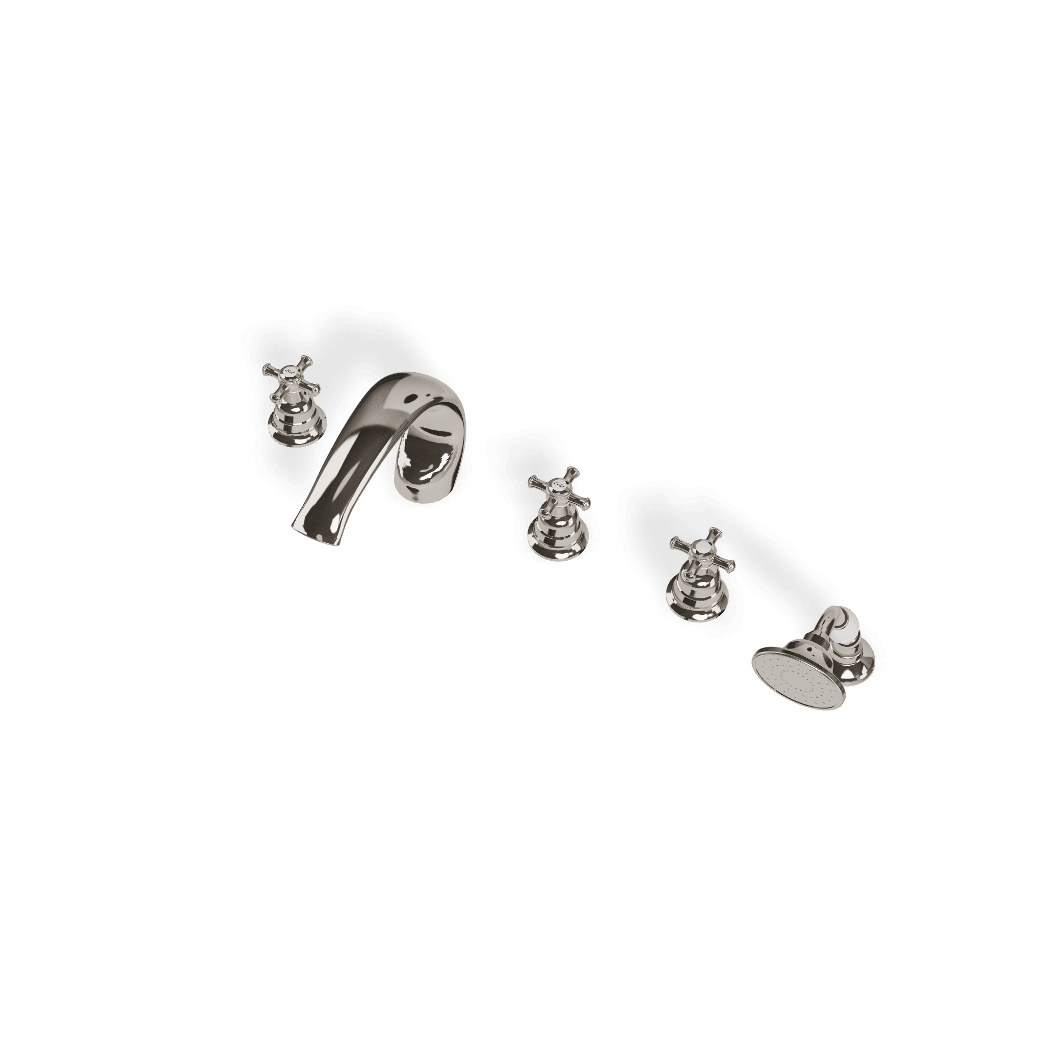 Смеситель на борт ванны на 5 отверстий Old Italy