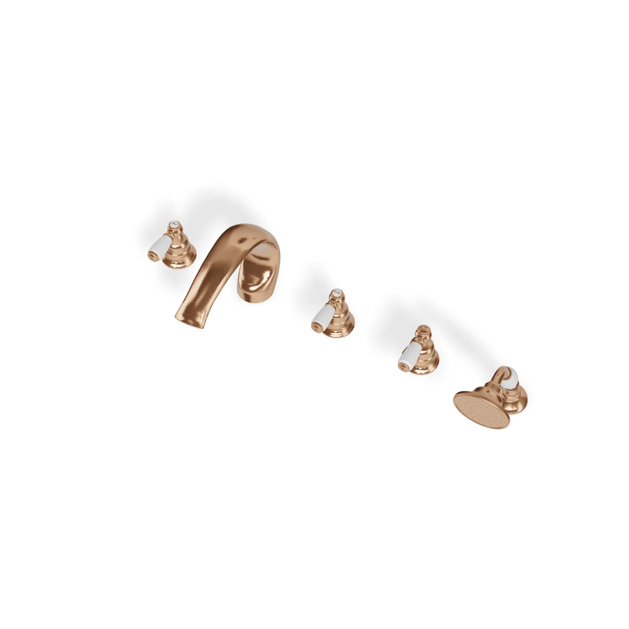 Смеситель на борт ванны на 5 отверстий Old Italy