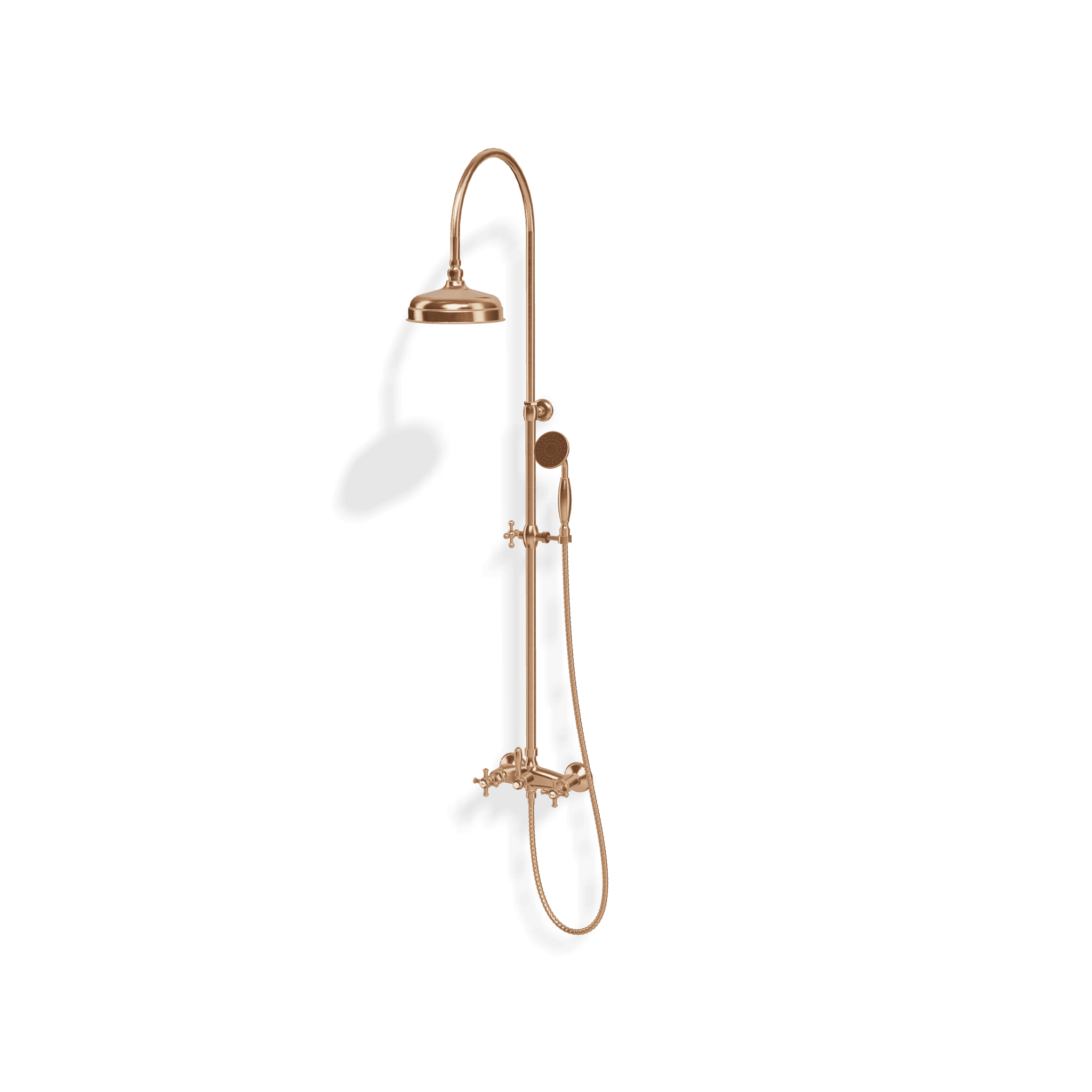 Душевая колонна со смесителем, ручным и верхним душем диаметром 200 мм Old Italy