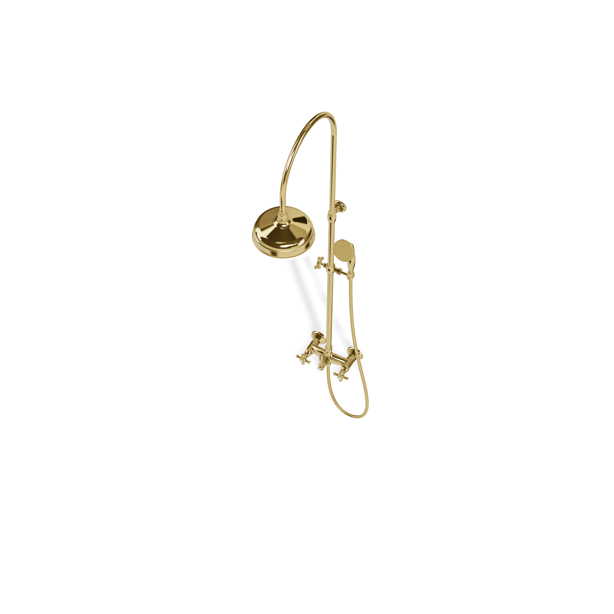 Душевая колонна со смесителем, ручным и верхним душем диаметром 200 мм Old Italy