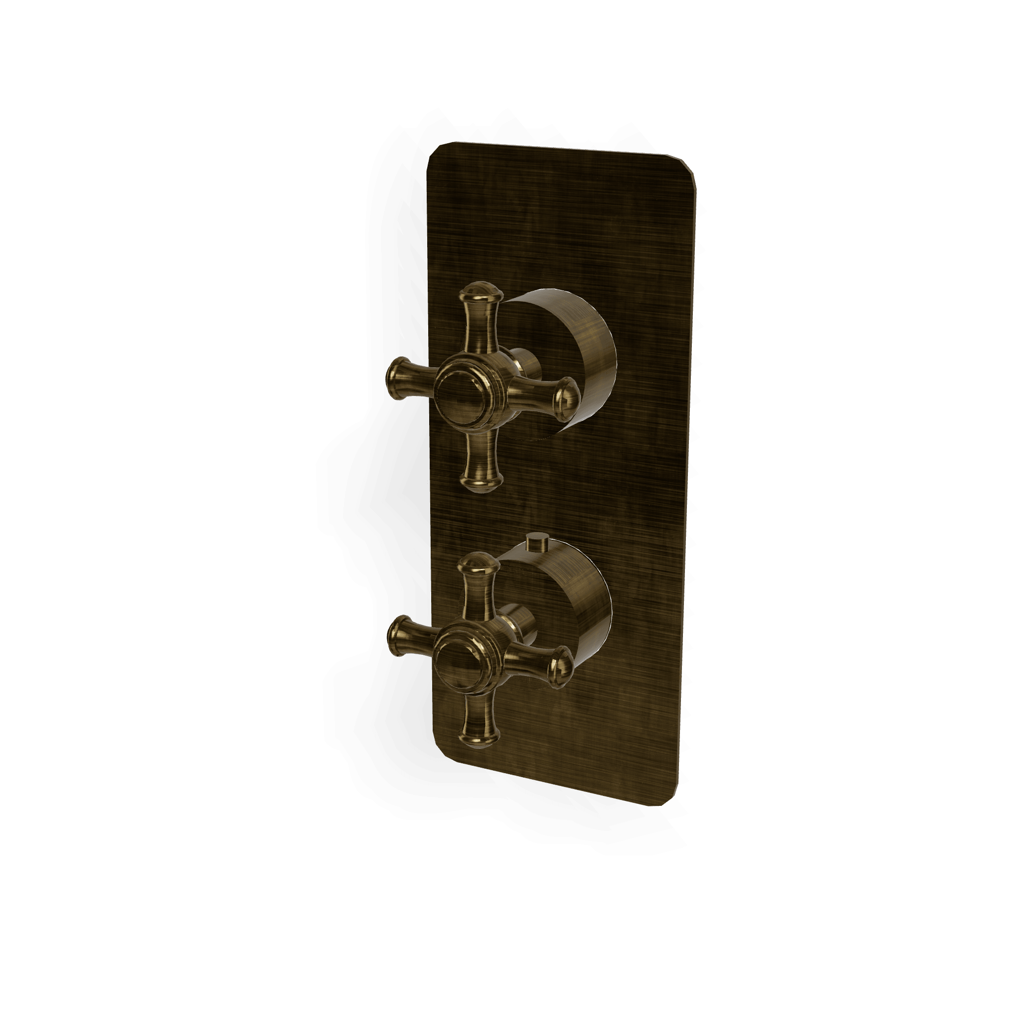 Внешняя часть термостатического смесителя на 3 потребителя Old Italy