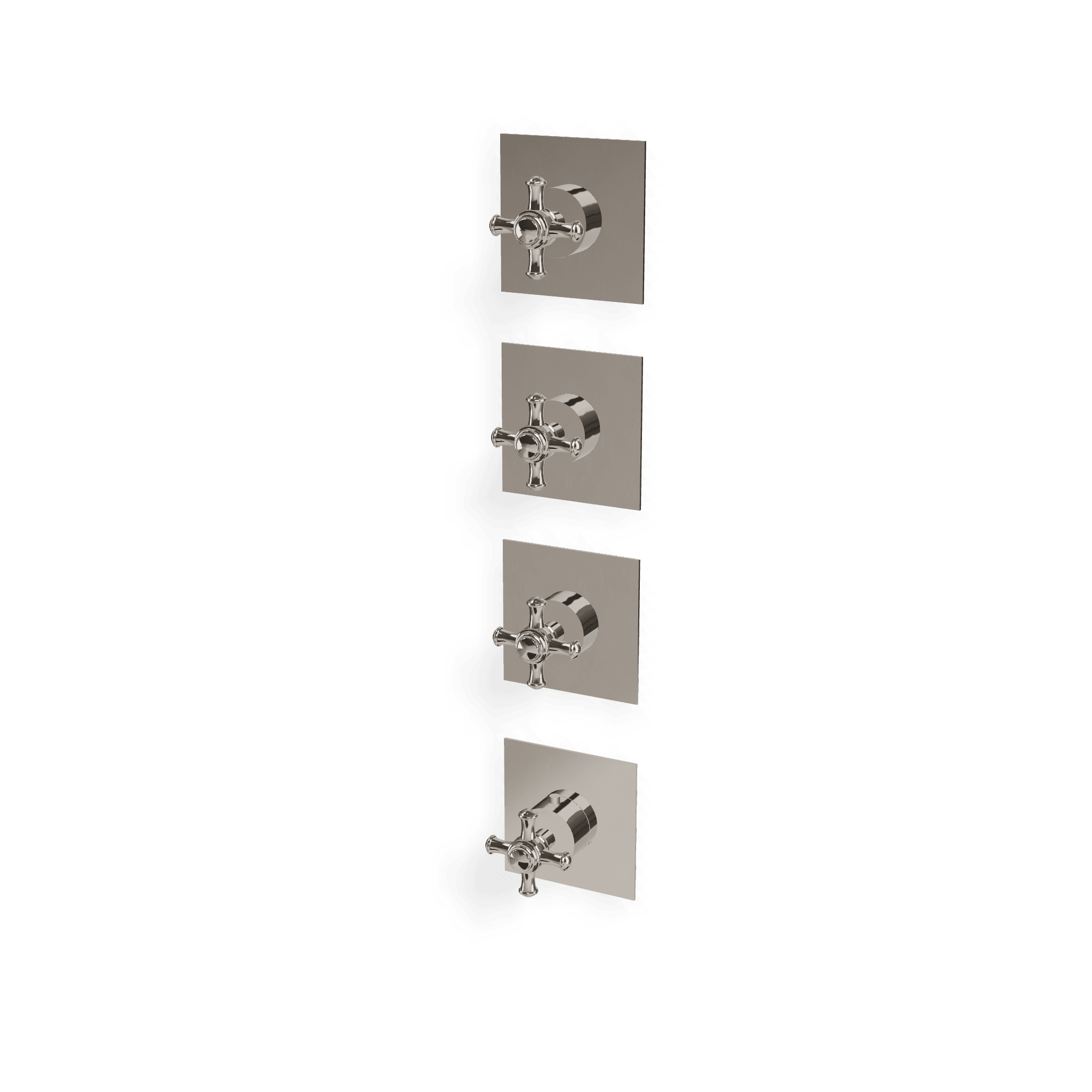 Внешняя часть термостатического смесителя для душа на 3 потребителя Old Italy