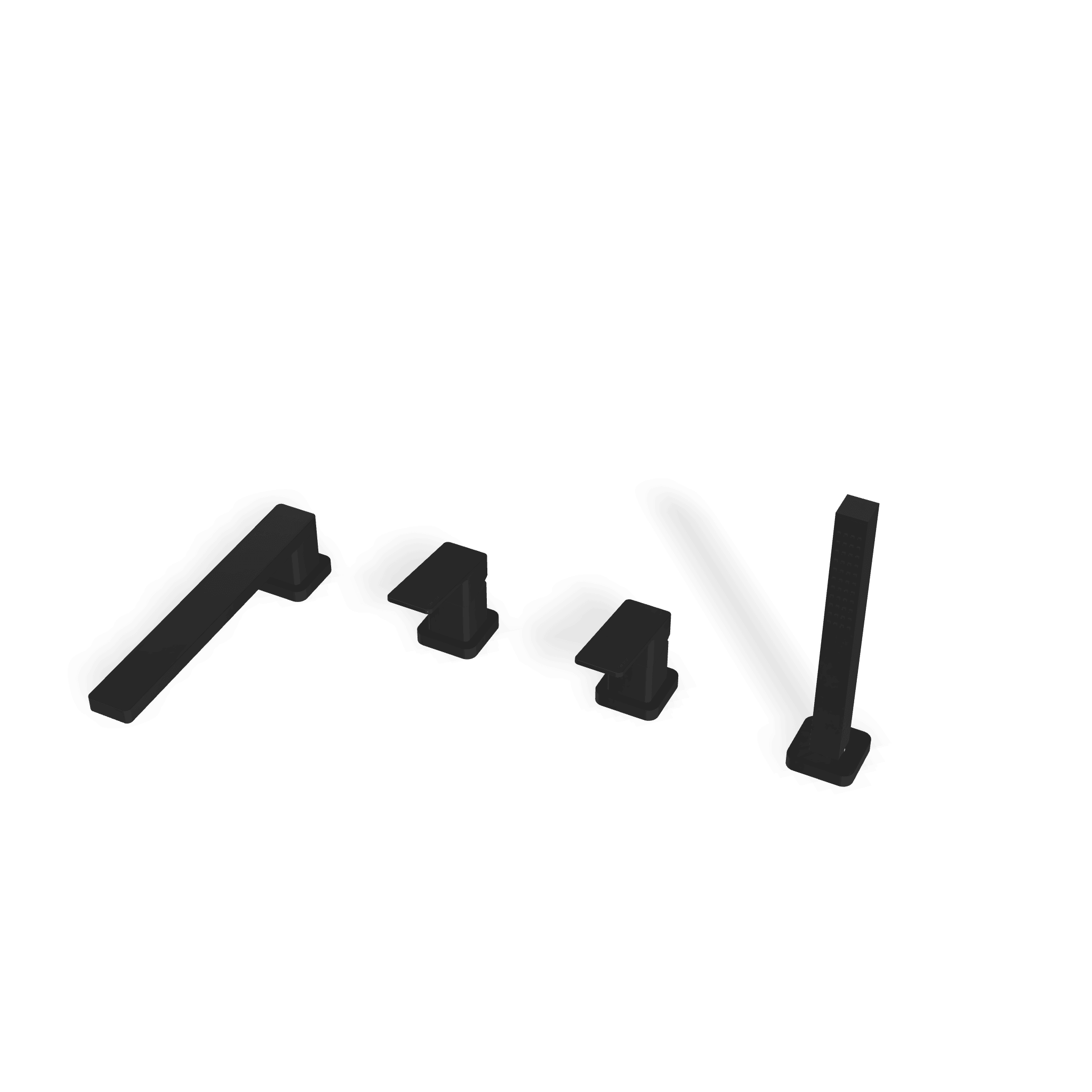 Смеситель на борт ванны на 4 отверстия Pa36