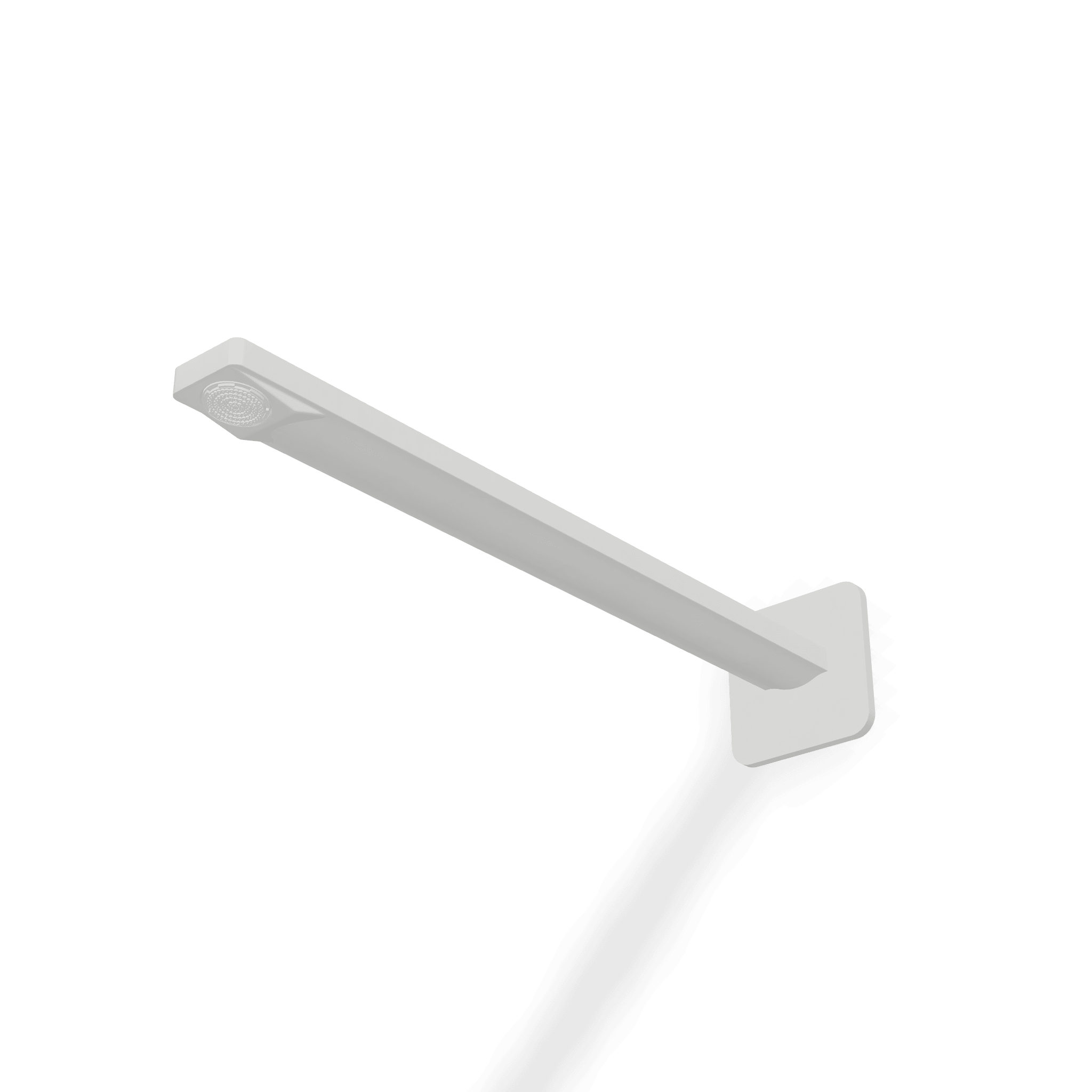 Верхний душ из стены с аэратором