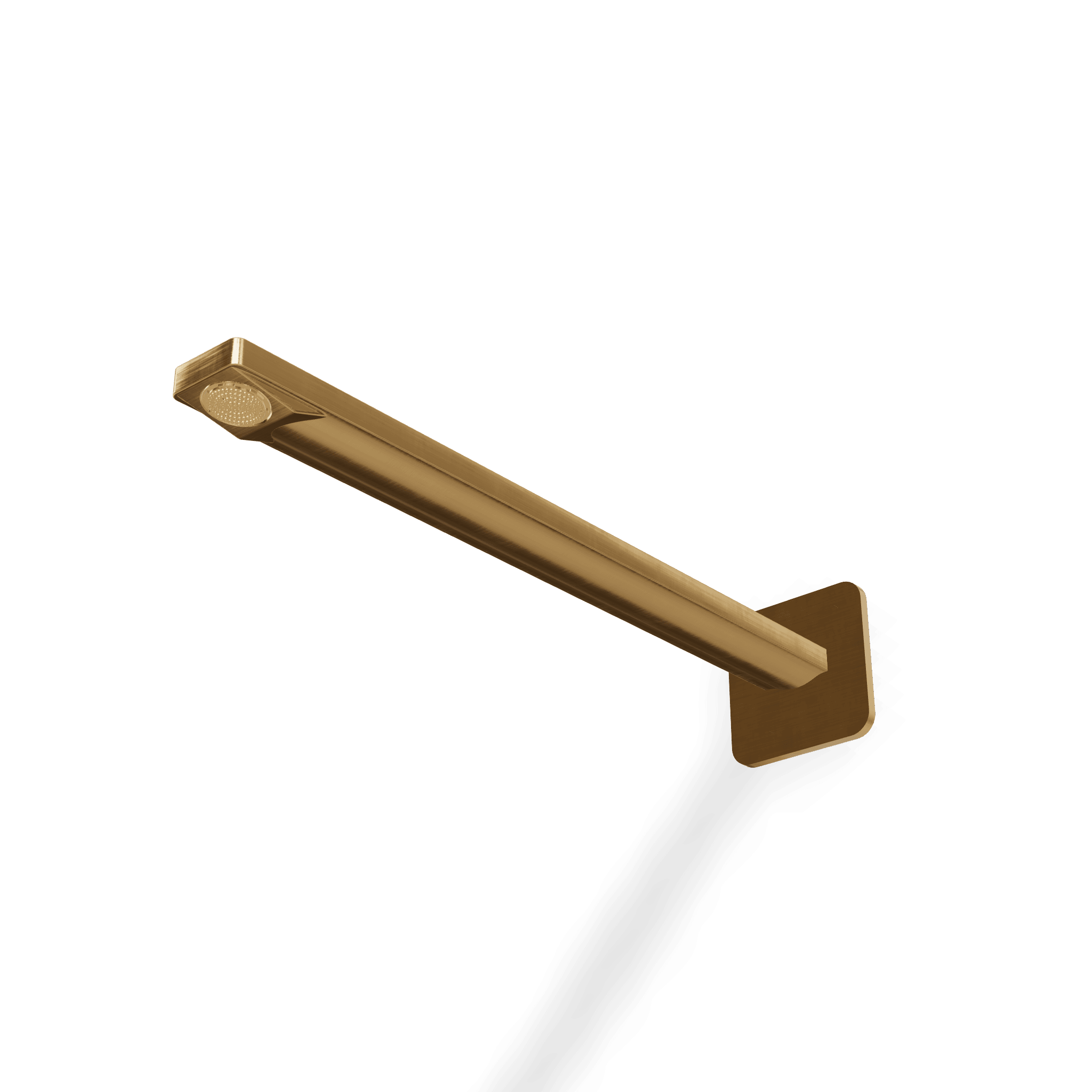 Верхний душ из стены с аэратором