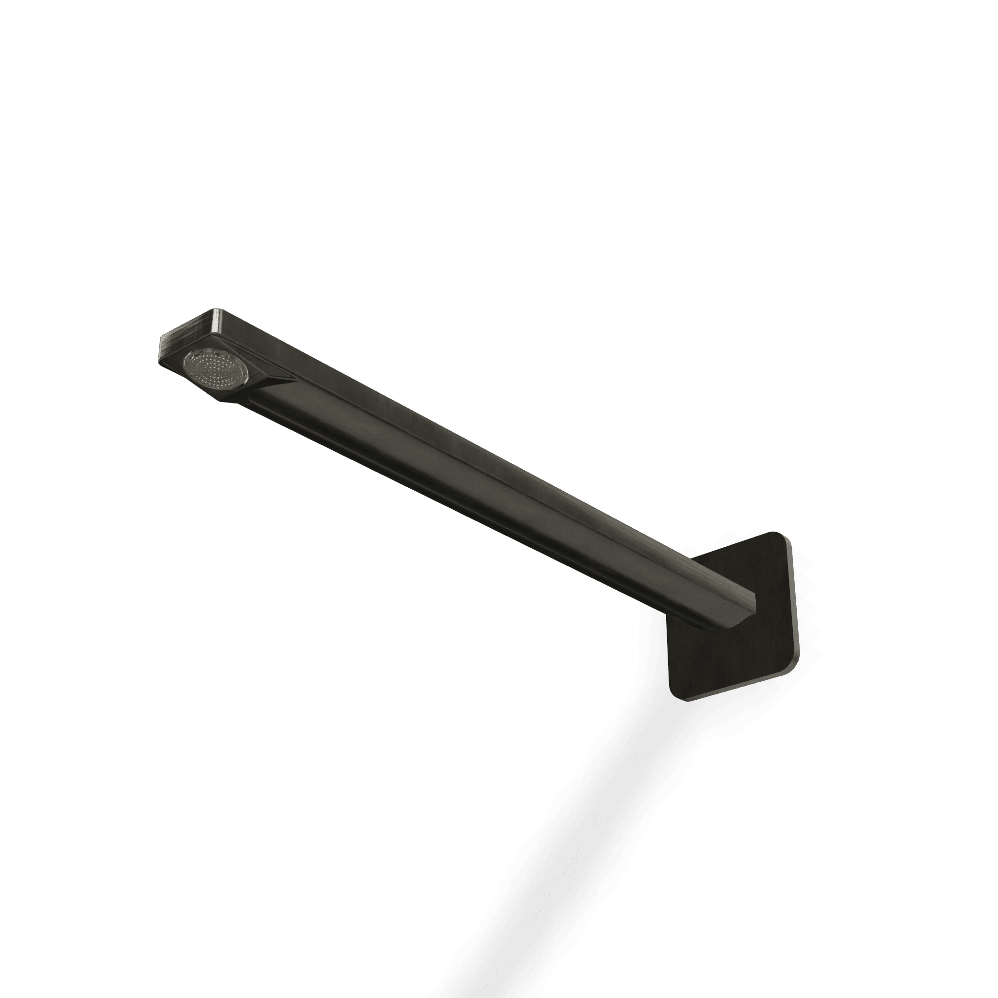 Верхний душ из стены с аэратором