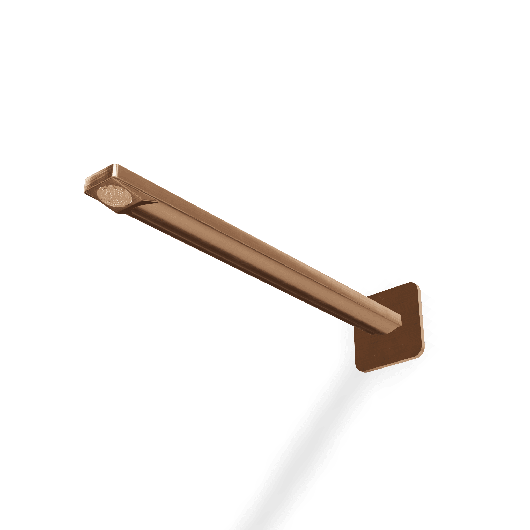 Верхний душ из стены с аэратором