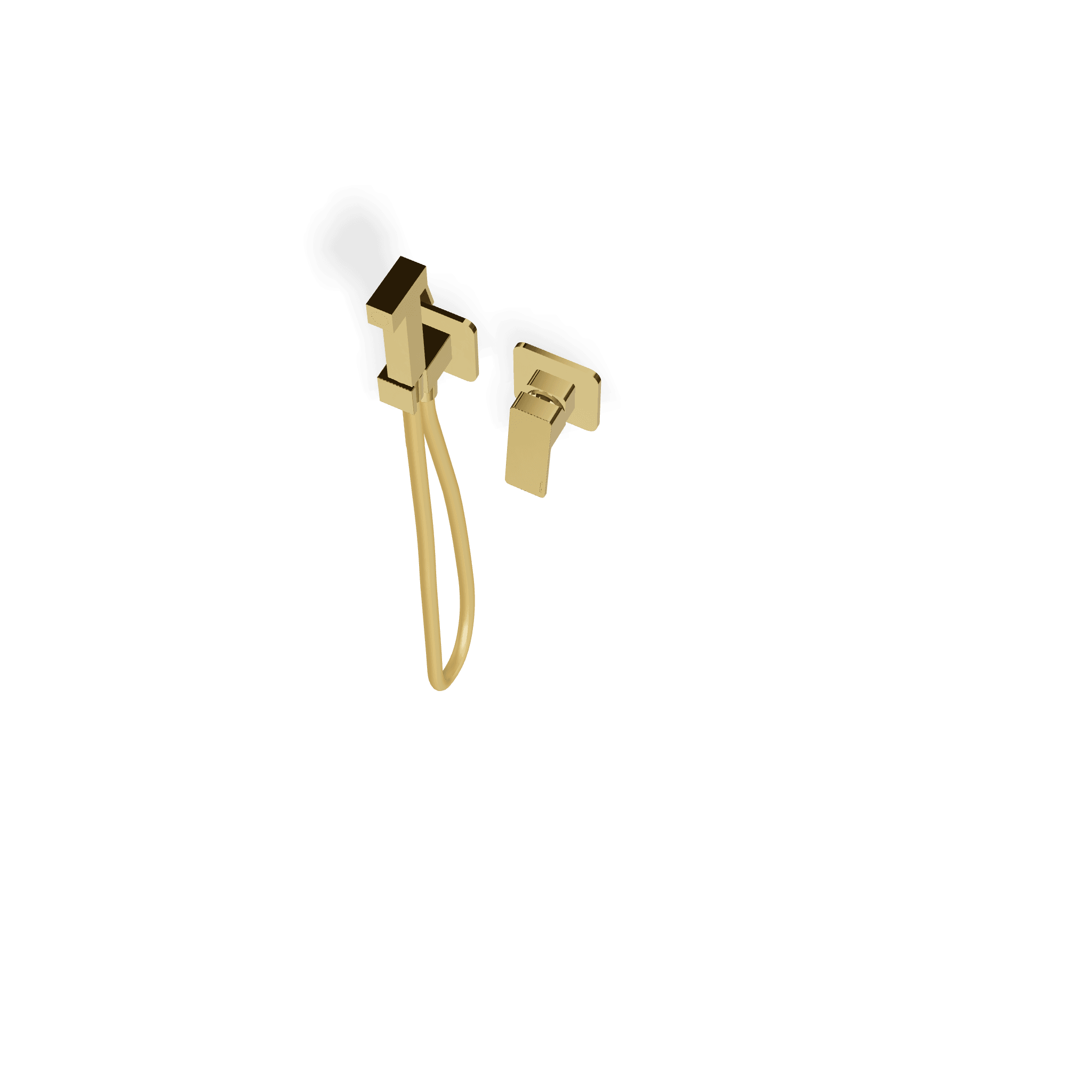 Внешняя часть смесителя с гигиеническим душем Pa36, черный хром полированный