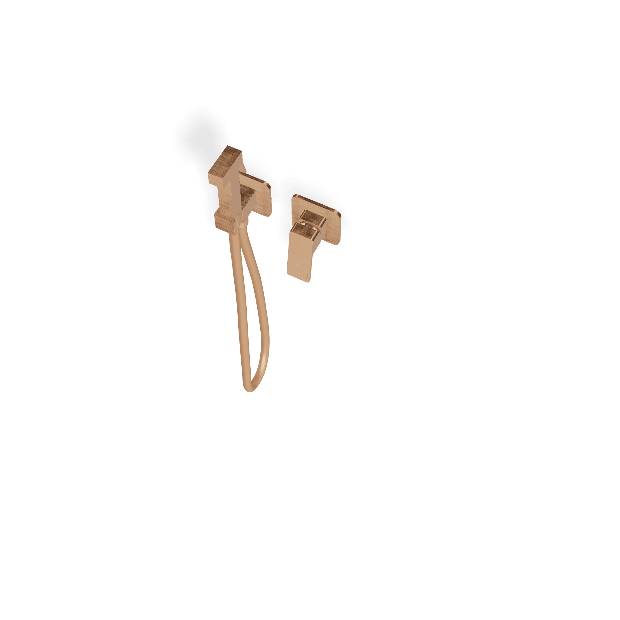 Внешняя часть смесителя с гигиеническим душем Pa36, черный хром полированный