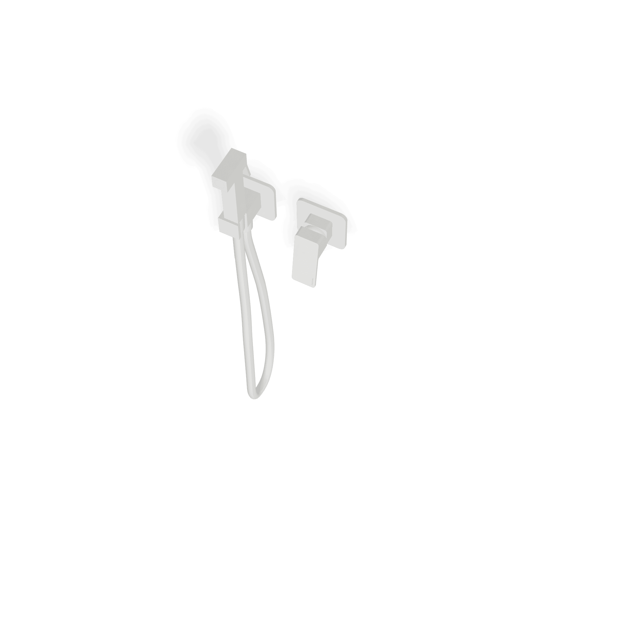 Внешняя часть смесителя с гигиеническим душем Pa36, черный хром полированный